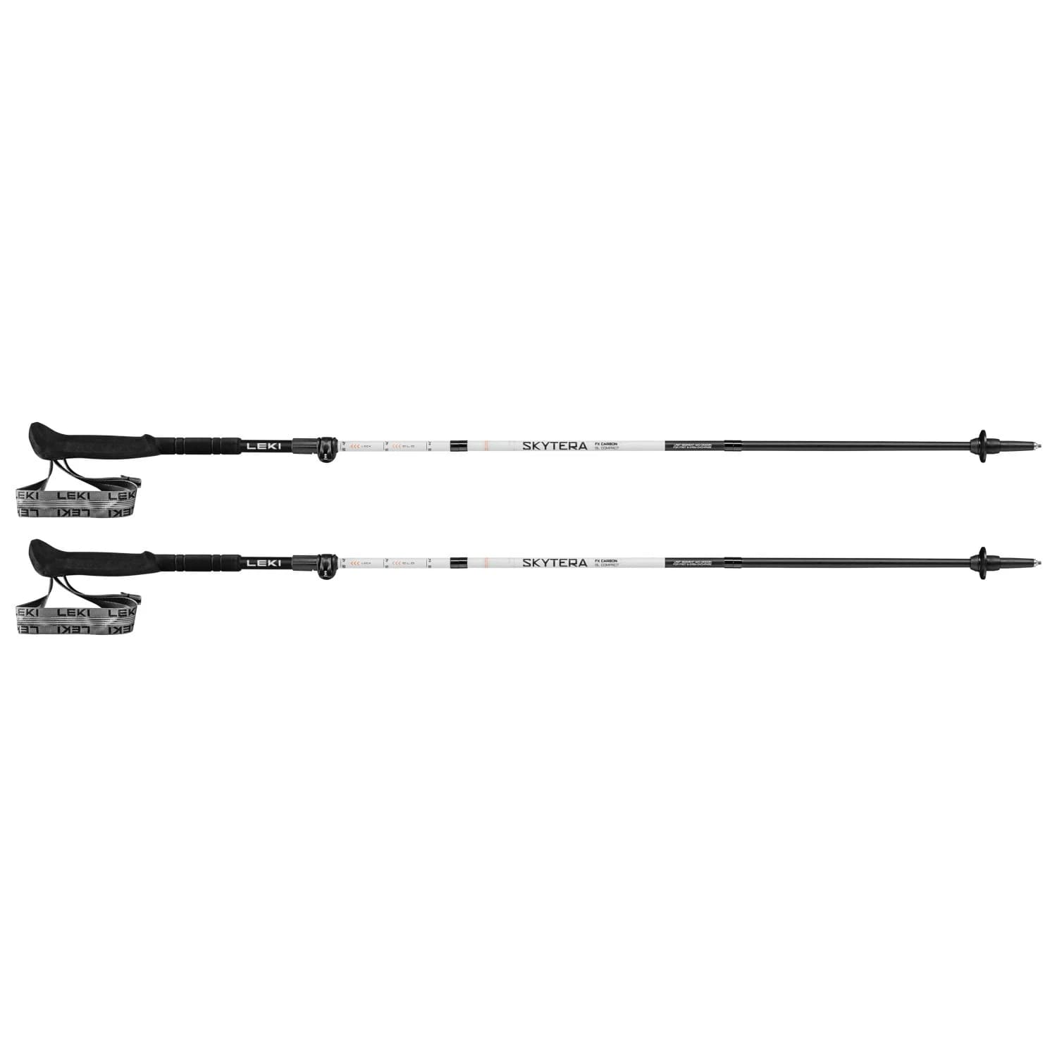 Туристически щеки Leki Skytera FX Carbon SL Compact Walking poles - White / Black / Orange