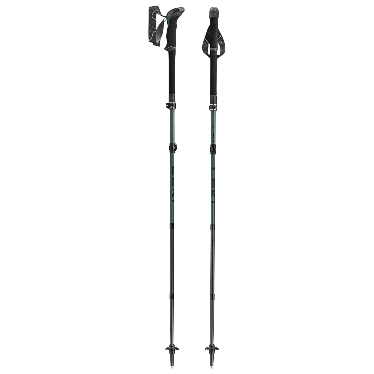 Туристически щеки Leki Makalu FX Carbon Compact Walking poles - Naturalcarbon / Greygreen / White
