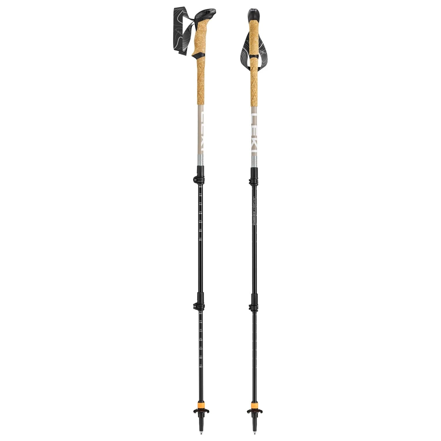 Туристически щеки Leki Makalu Lite AS Compact Walking poles - Pale Clay Light / White / Silver