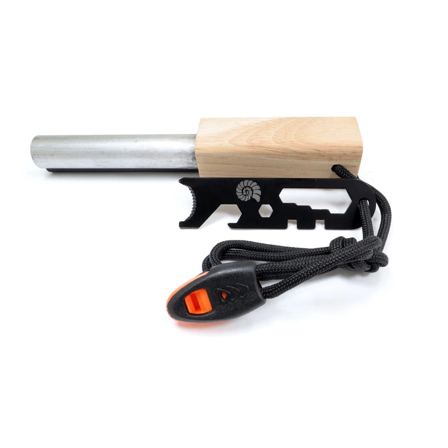 Аксесоар за къмпинг котлон Origin outdoors Zündstahl Striker 2 in 1 - Wood / Black