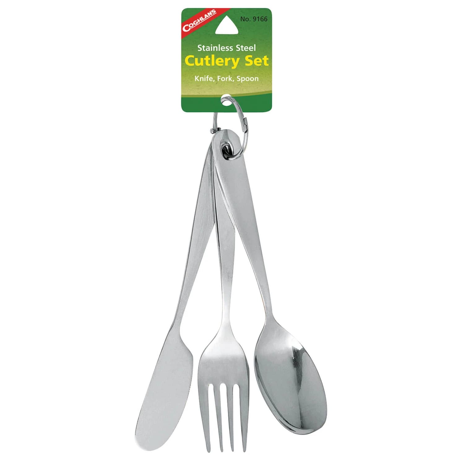 Детско кухненско пособие Coghlans Kid's Cutlery with Ring 3-piece - Stainless Steel