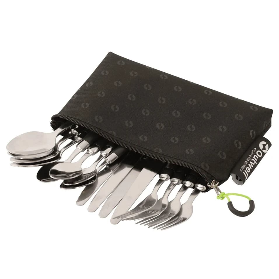 Комплект прибори Outwell Pouch Cutlery Set Cutlery set - Black