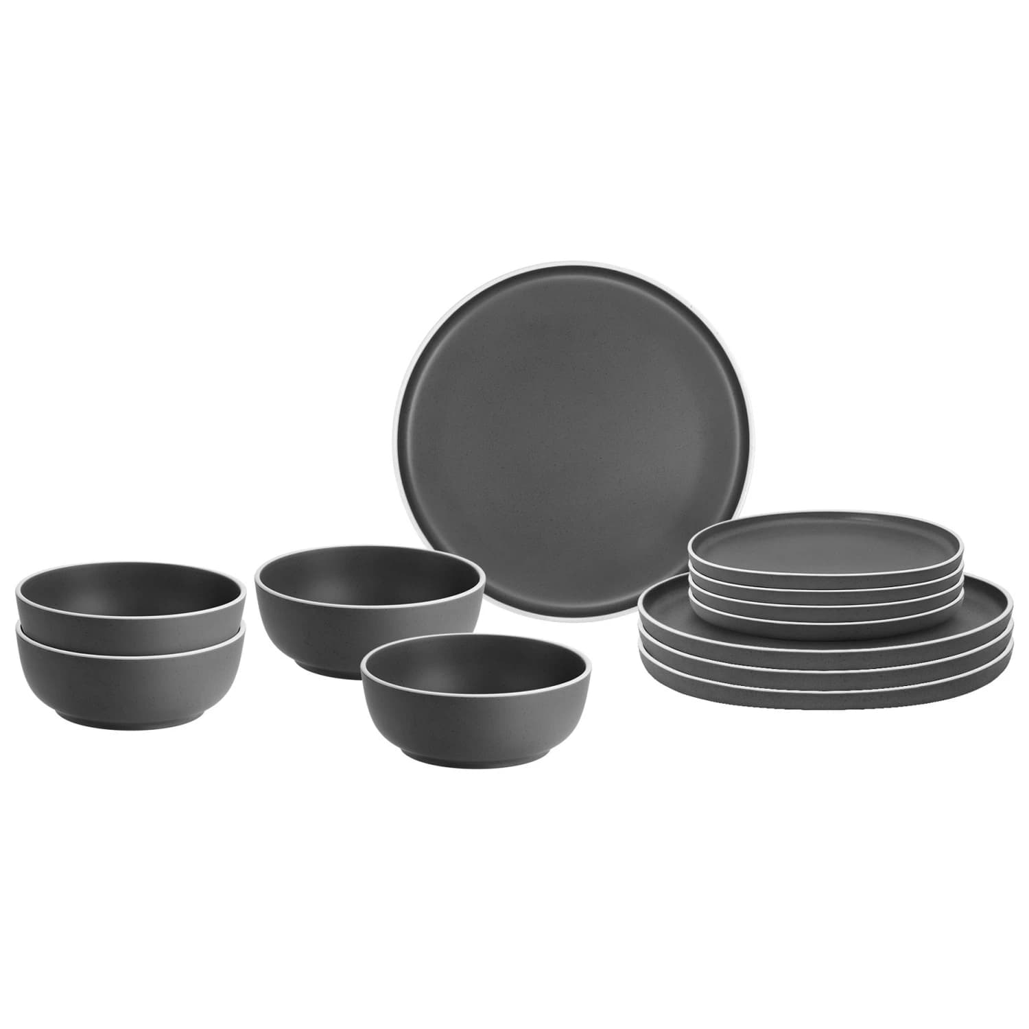 Комплект съдове Brunner Midday Set of dishes - Schwarz / Grau