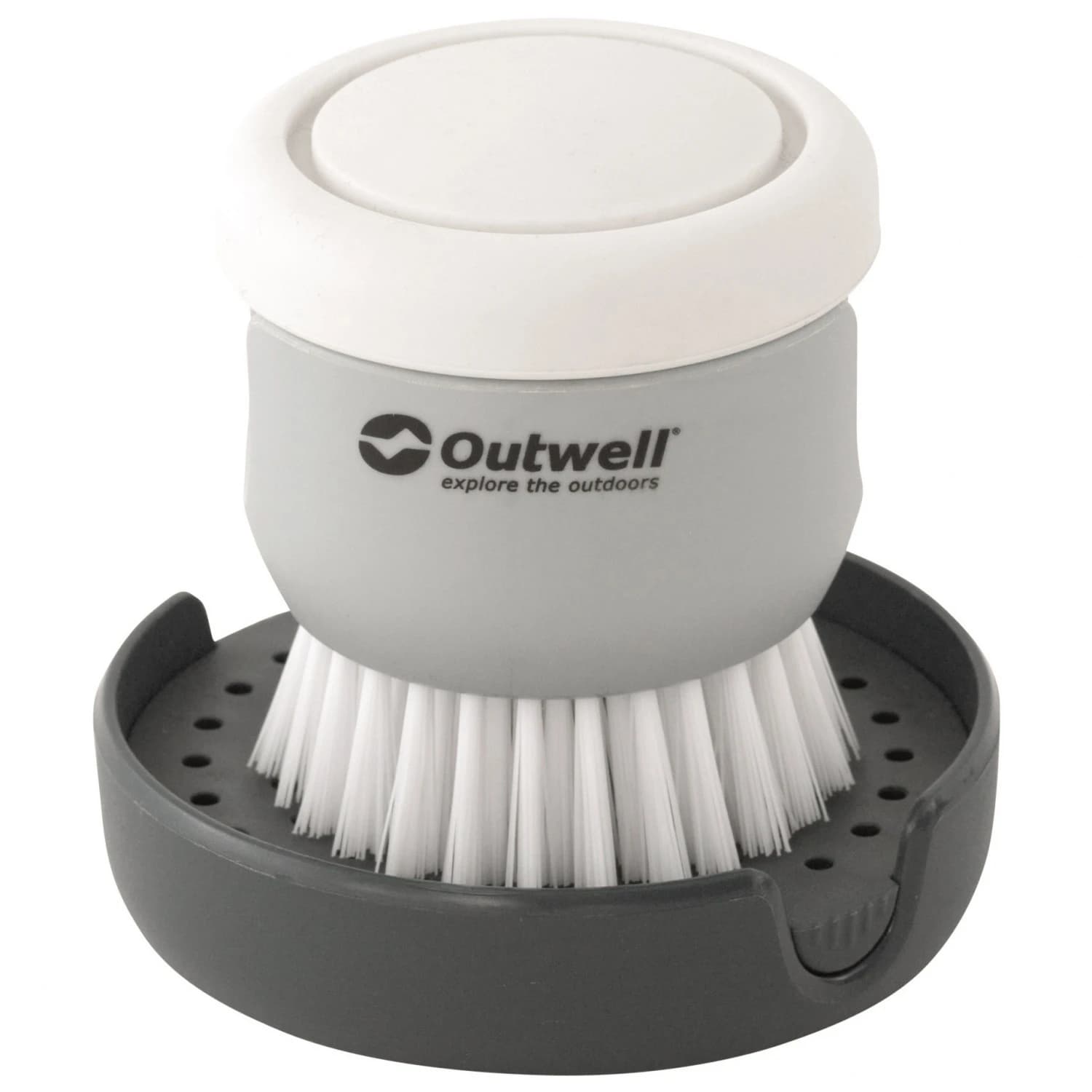 Кухненско пособие Outwell Kitson Brush With Soap Dispenser - Grey