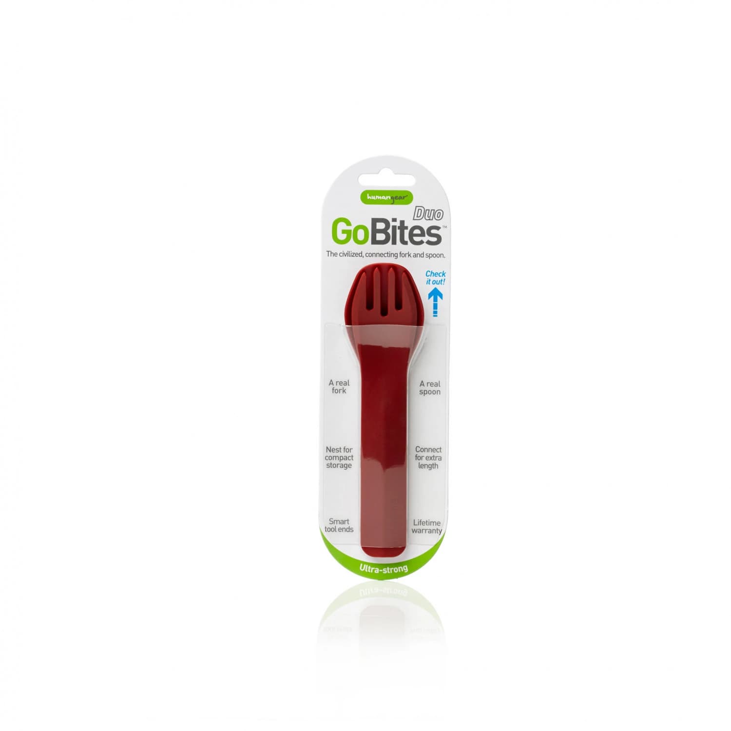 Комплект прибори Humangear Cutlery GoBites Duo Cutlery set - Red