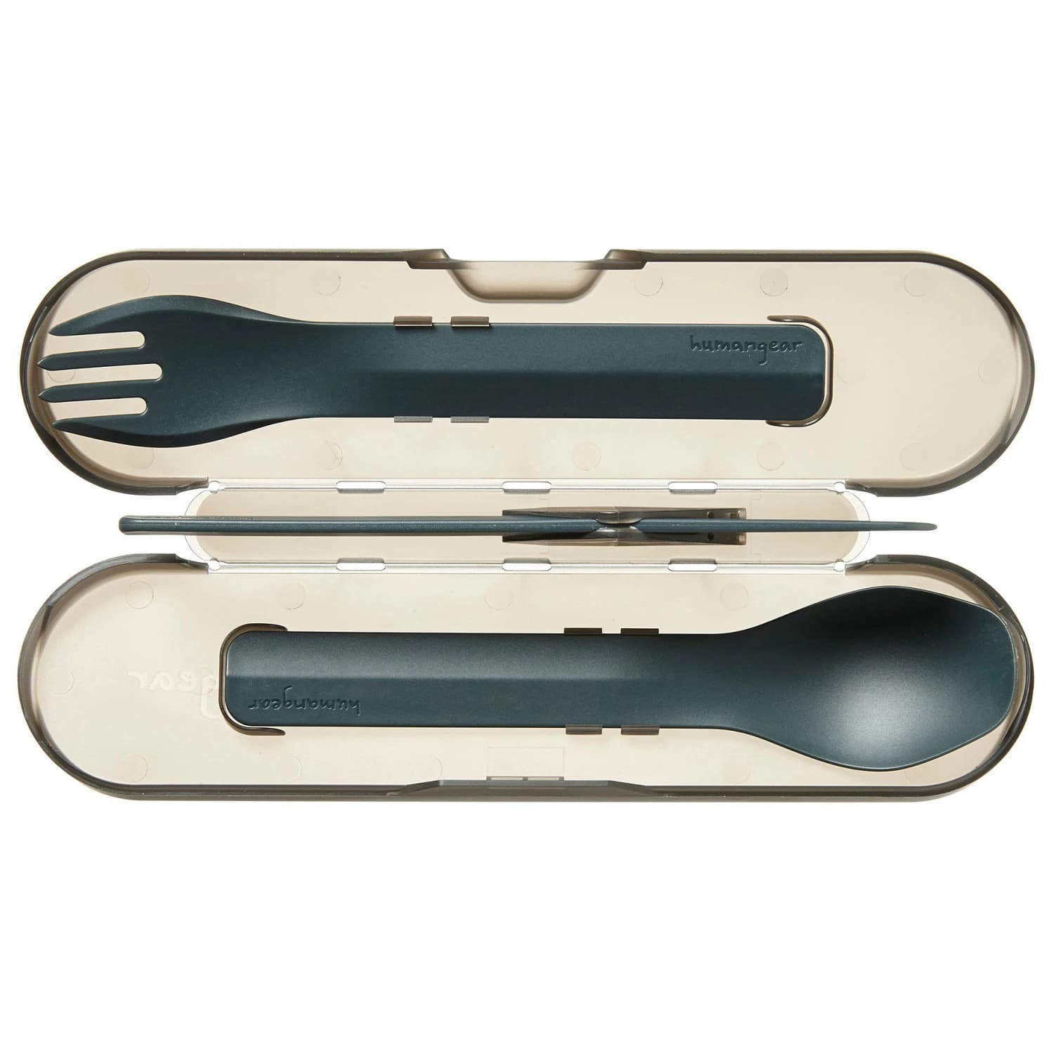 Комплект прибори Humangear Besteck GoBites Trio Cutlery set - Grey