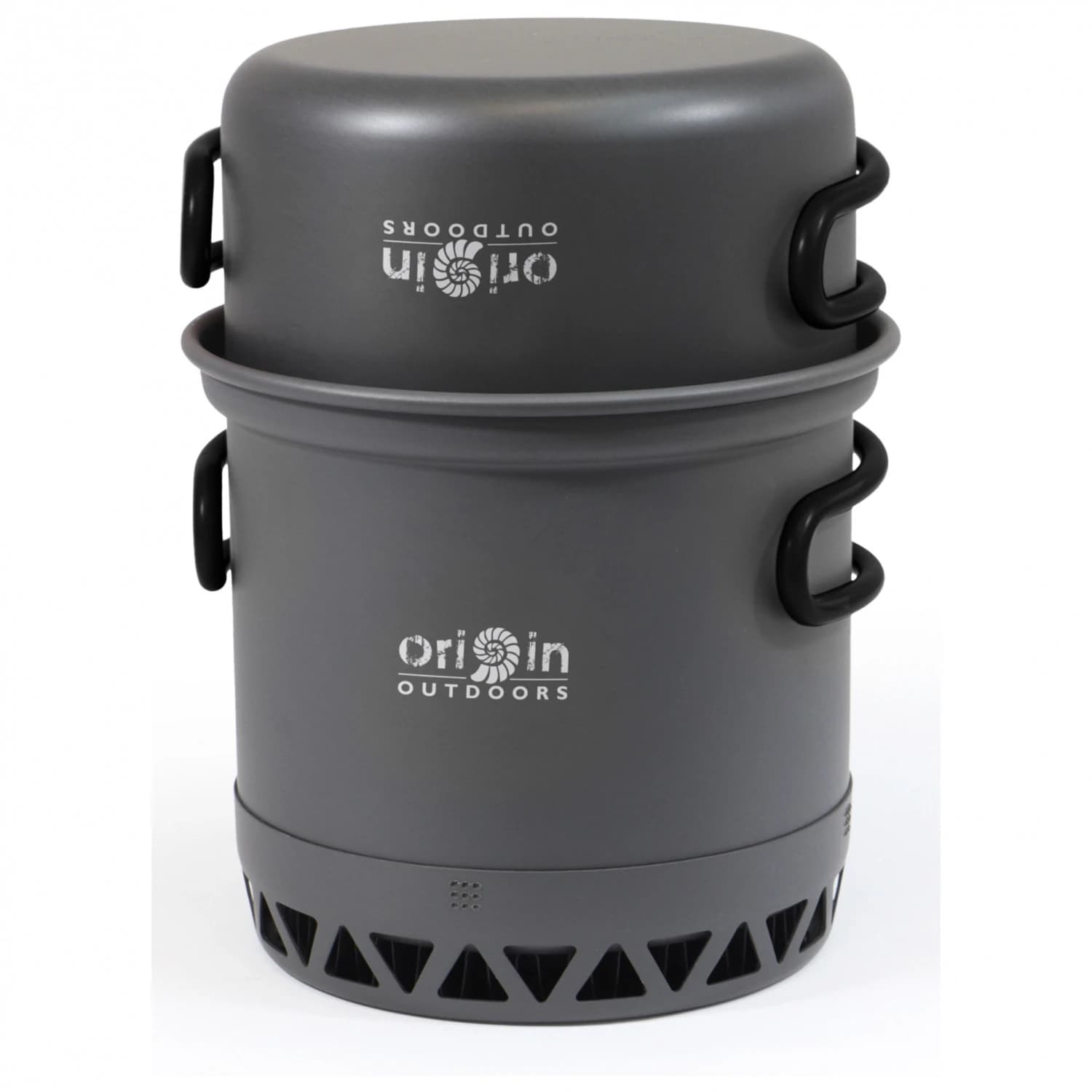 Тенджера Origin outdoors Biwak Topfset Radiator Pot - Metallic / Grey / Black