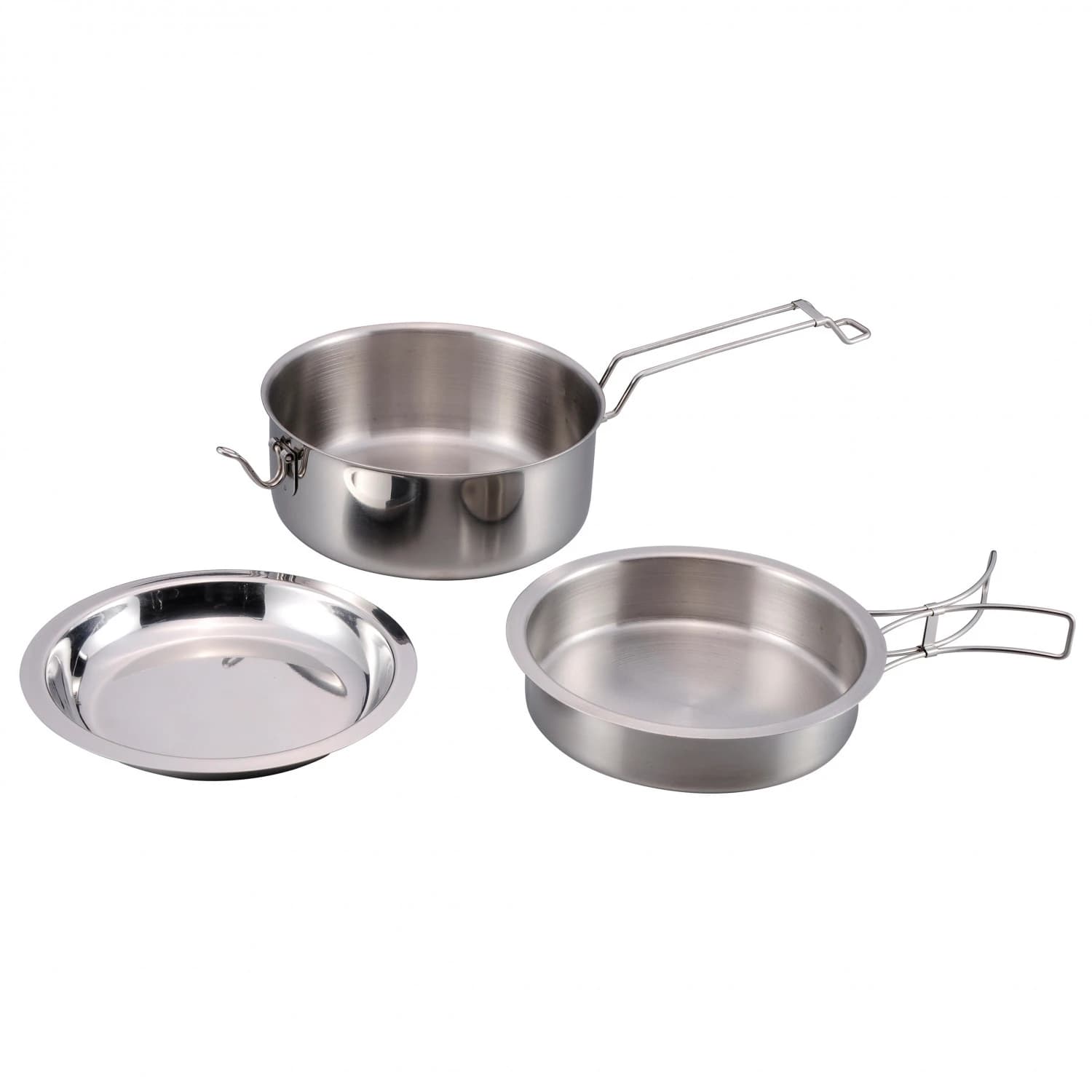 Комплект съд Origin outdoors Edelstahlkochset Snap-Pack Pot - Stainless Steel