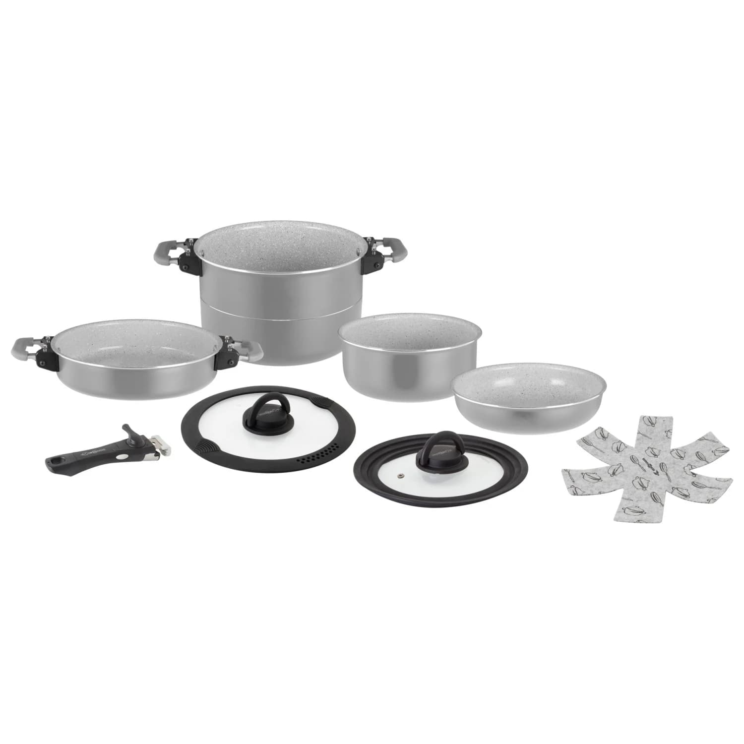 Комплект съд Brunner Fusion 7+1 Pot set - Silver