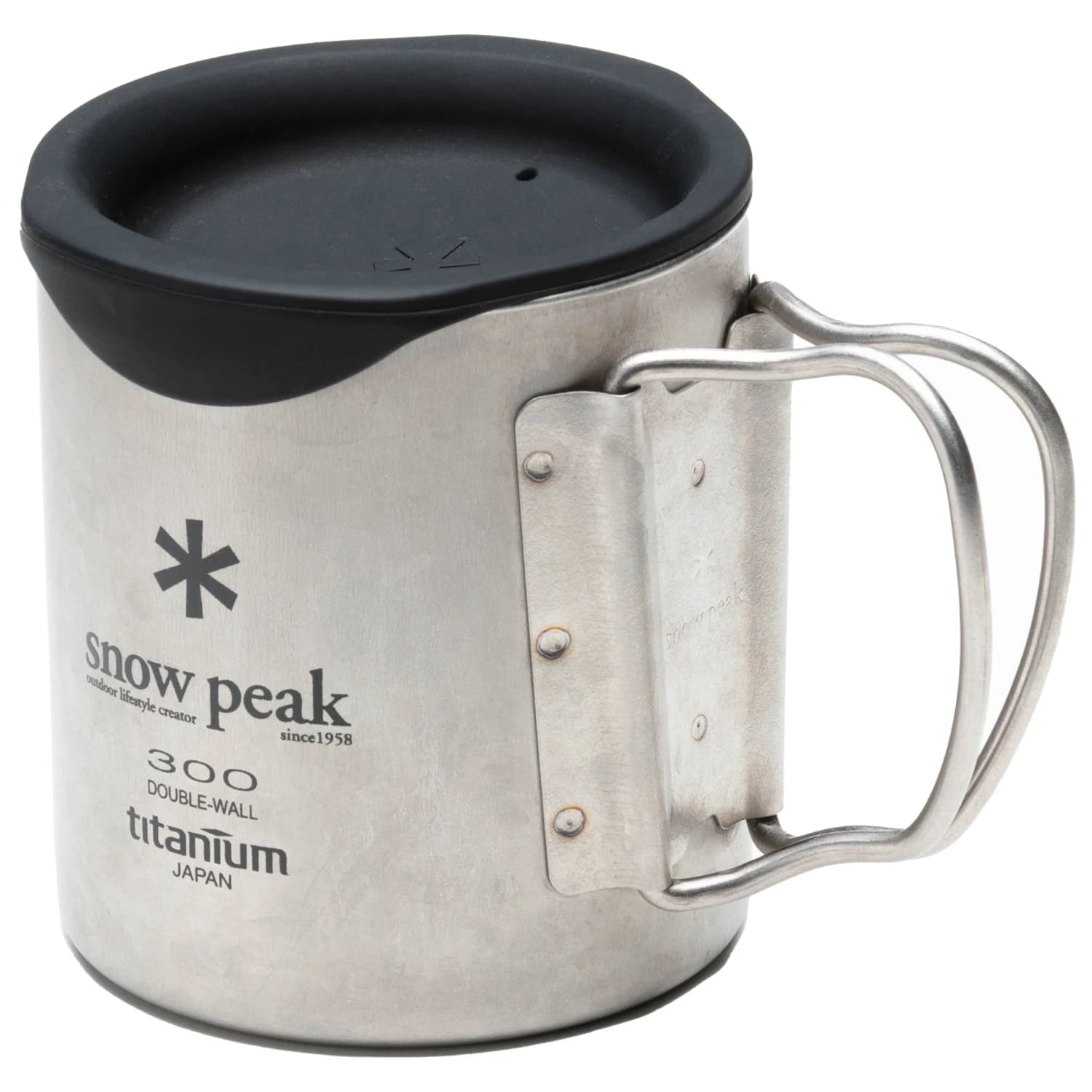 Аксесоар за готвене Snow peak Double Mug 300 Silicone Lid Lid - Black