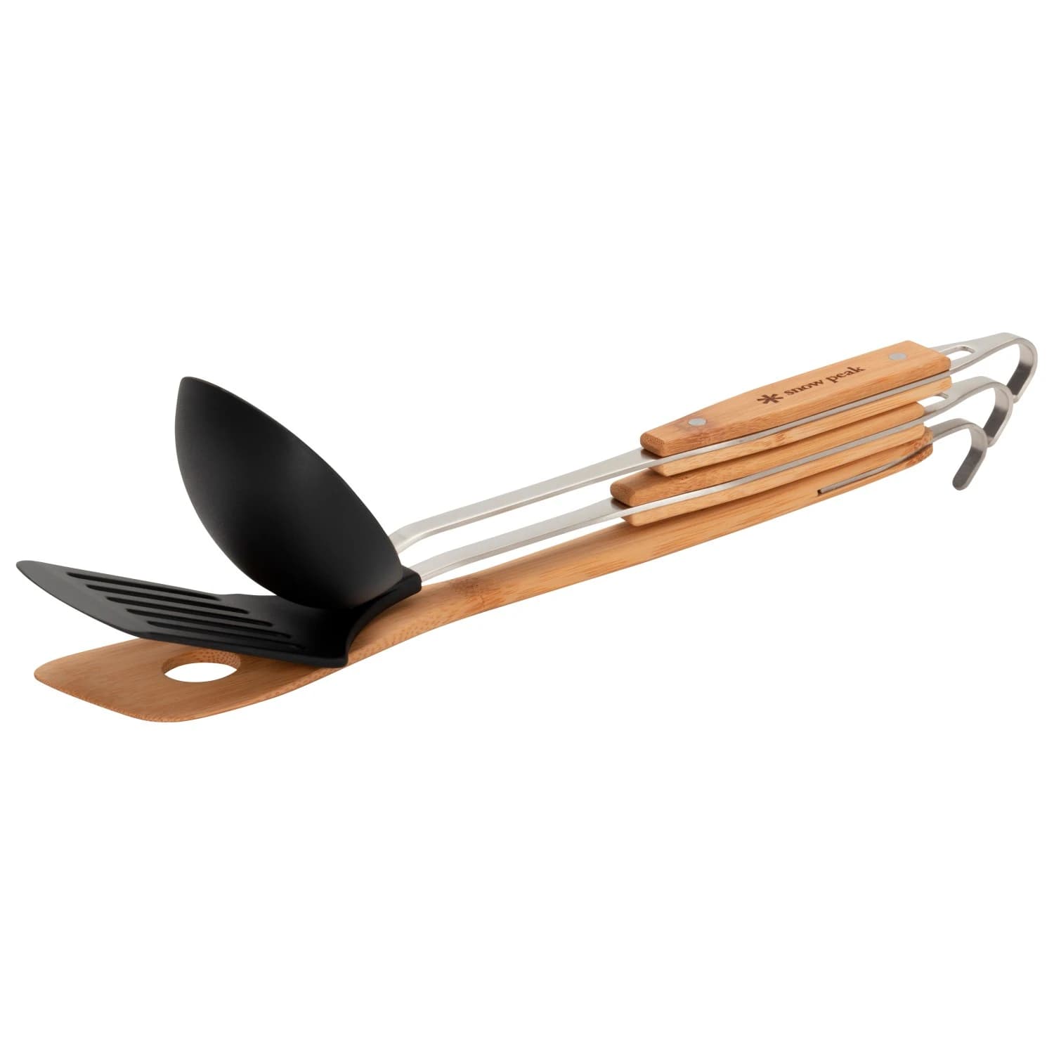 Комплект съд Snow peak Kitchen Tool Set Cooking set - Black / Wood