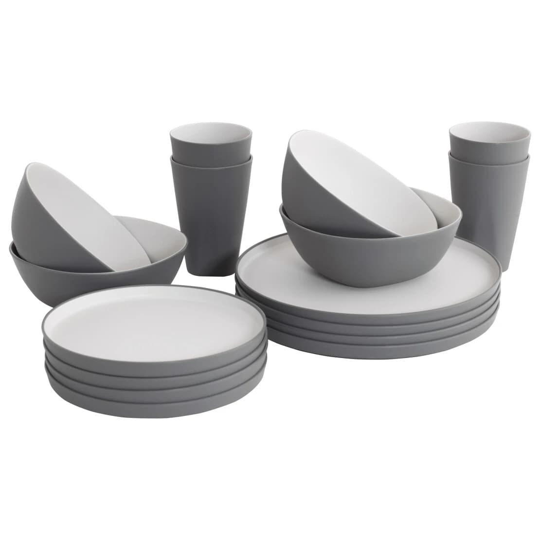 Комплект съдове Outwell Gala Geschirrr-Set 4 Personen Set of dishes - Grey / Sand