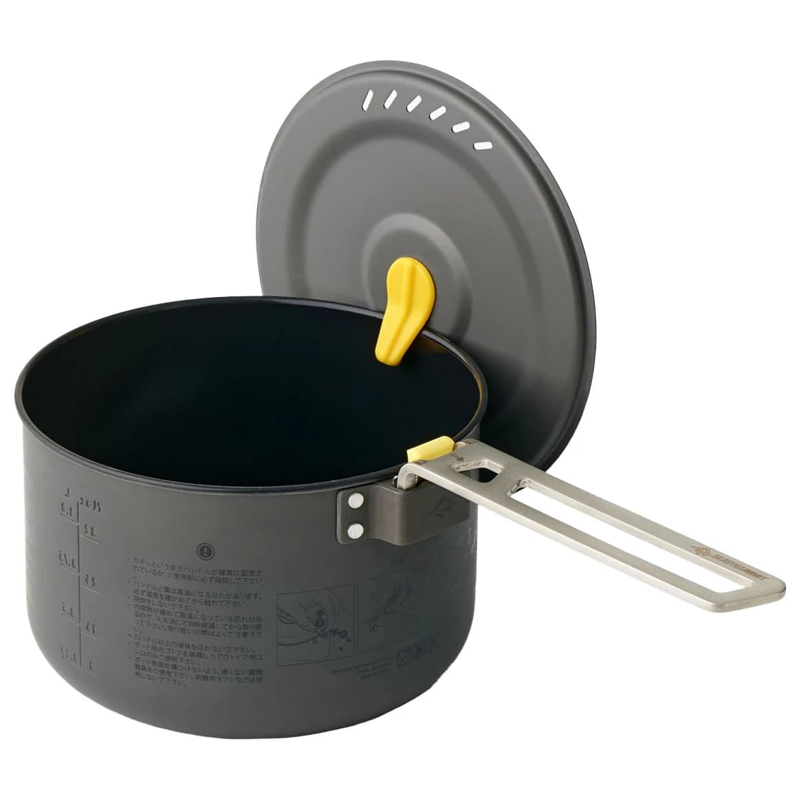 Тенджера Sea to Summit Frontier Ultralight Pot - Aluminium Hard Anodised Grey
