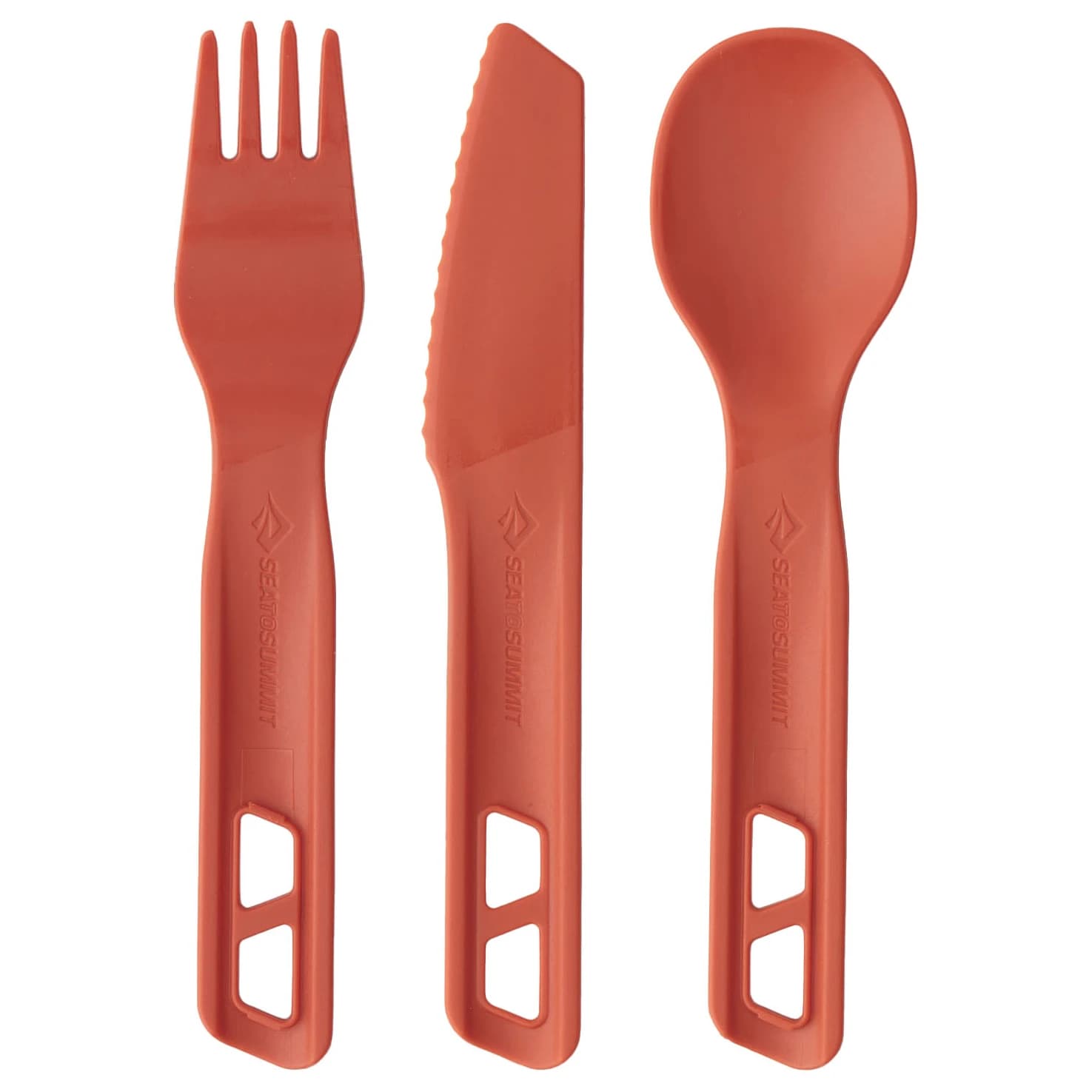Комплект прибори Sea to summit Passage Cutlery Set (3 Piece) Cutlery set - Spicy Orange