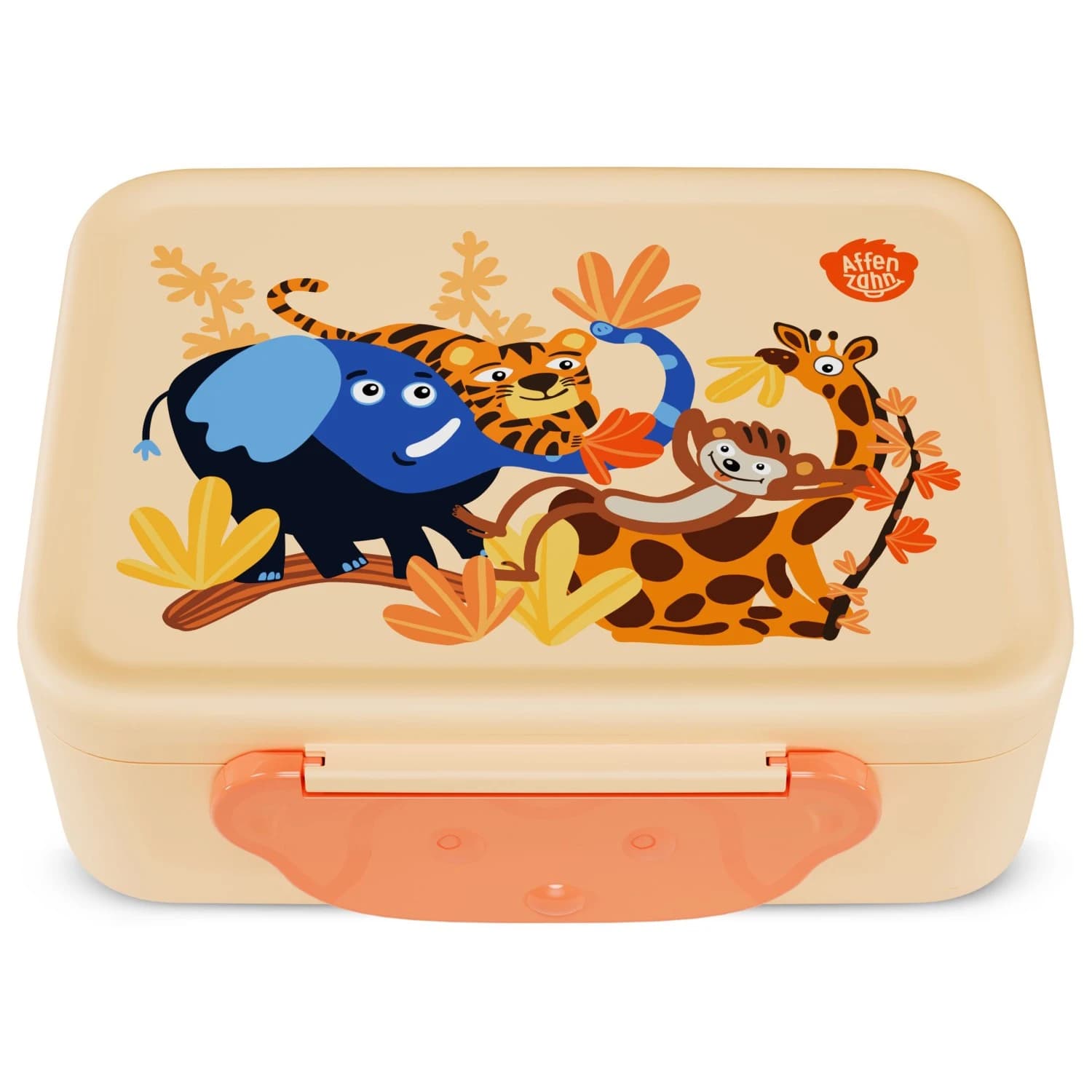 Детски контейнер за храна Affenzahn Kid's Kunststoff Brotdose Food storage - Sonnige Savanne