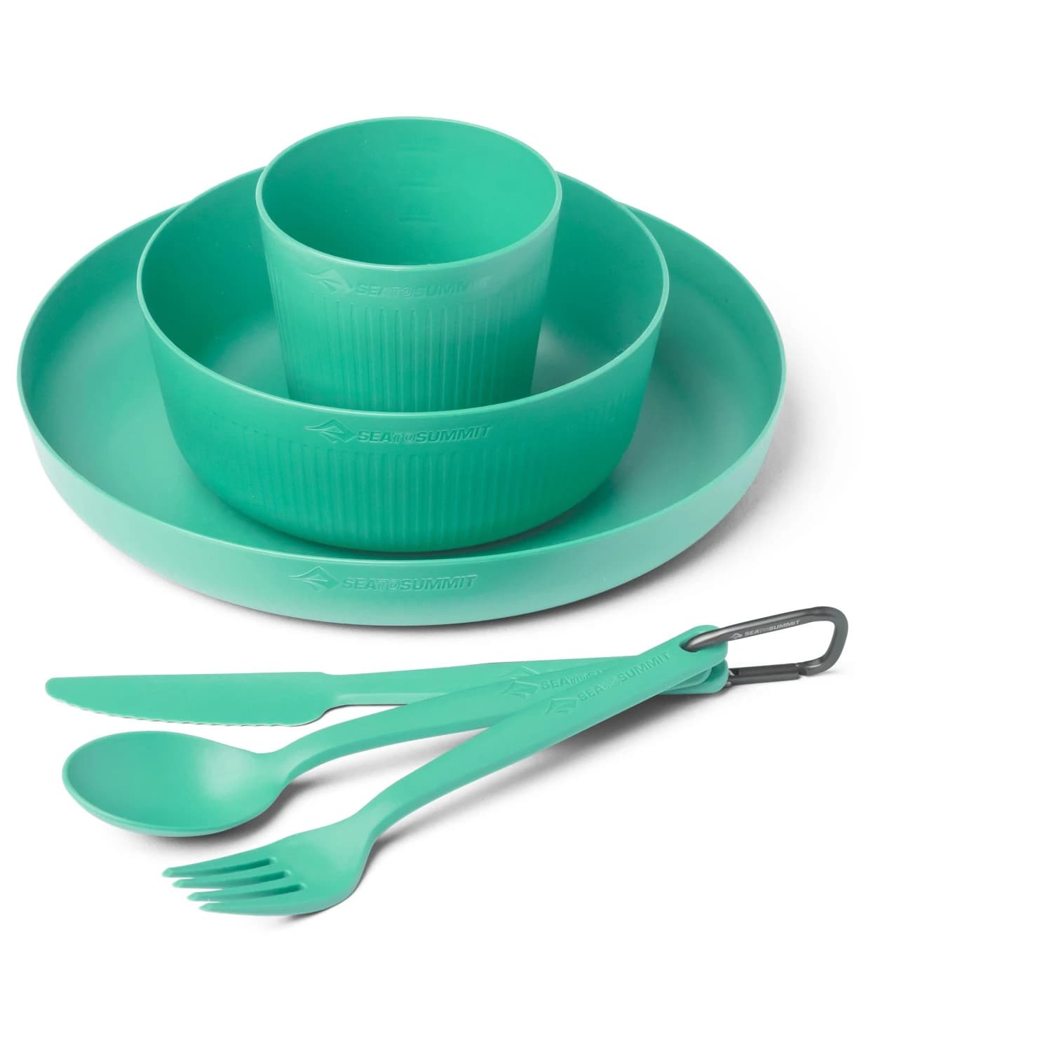 Комплект съдове Sea to summit Camp Dinnerware Set with Mesh Sack Set of dishes - Cabbage