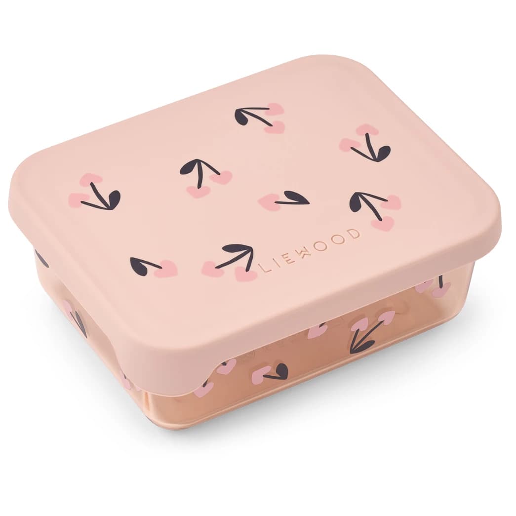 Детски контейнер за храна Liewood Kid's Ako Tritan Snack Box Food storage - Cherry Heart / Rosey