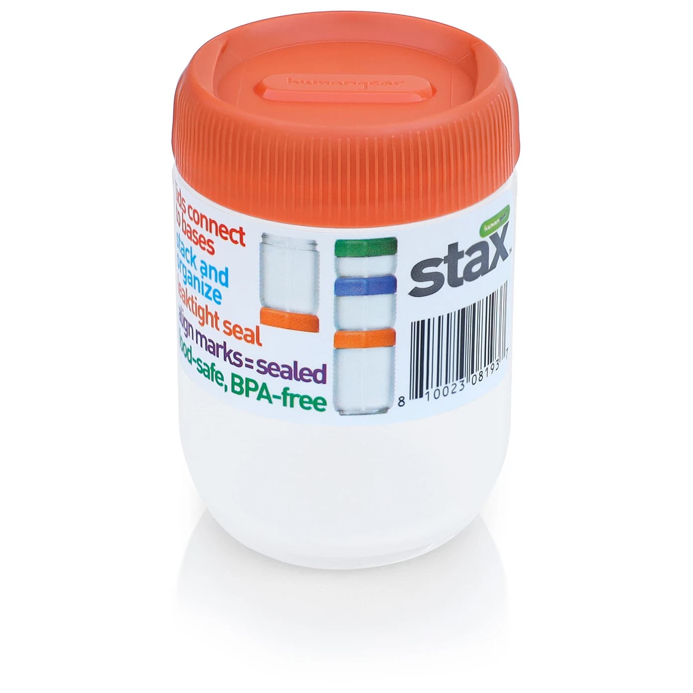 Кухненско пособие Humangear Stax S Food storage - Transparent / Orange