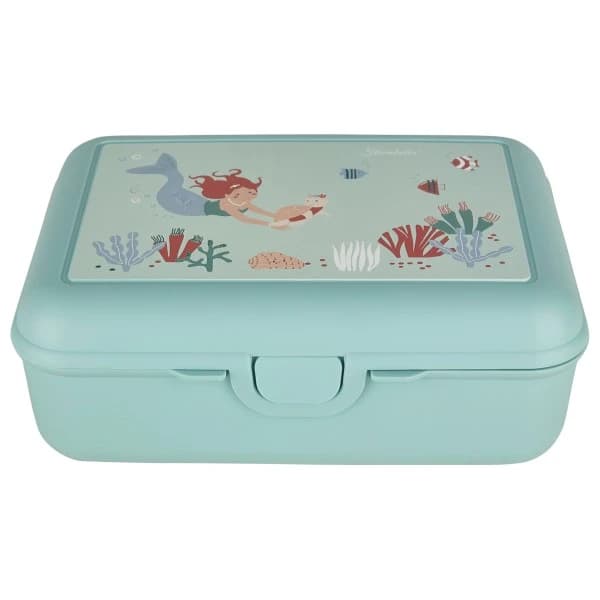 Детски контейнер за храна Sterntaler Kid's Kinderbrotdose mit Print Food storage - Eisgrün / Ozean