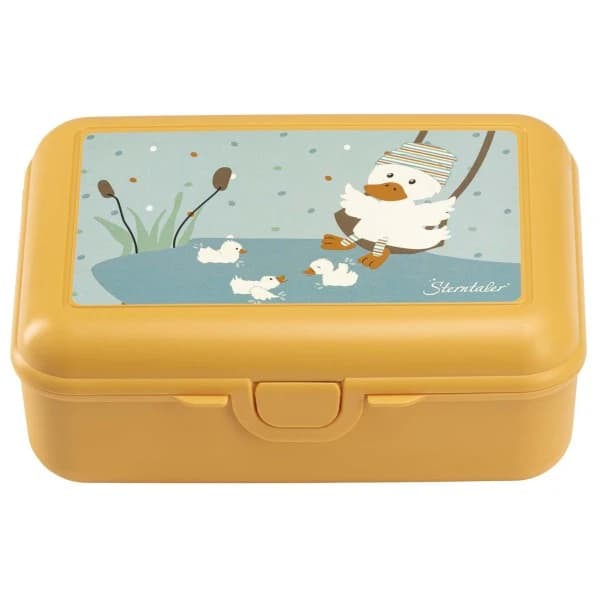 Детски контейнер за храна Sterntaler Kid's Kinderbrotdose mit Print Food storage - Mattgelb / Edda
