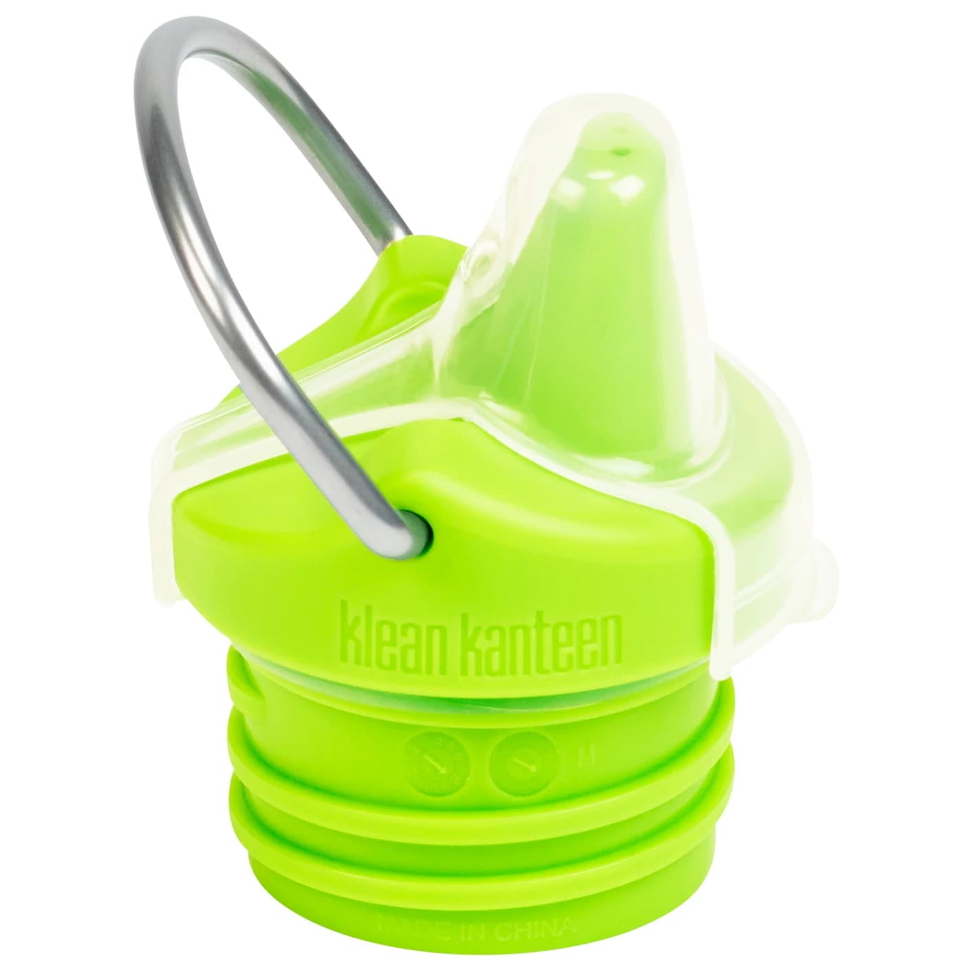 Детска капачка за бутилка Klean kanteen Kid's Sippy Cap für Classic Flaschen Sealing cap - Green