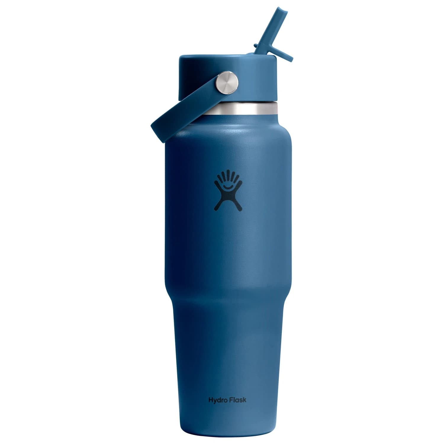 Бутилка за вода Hydro Flask Wide Flex Straw Travel Bottle Water bottle - Harbor Blue