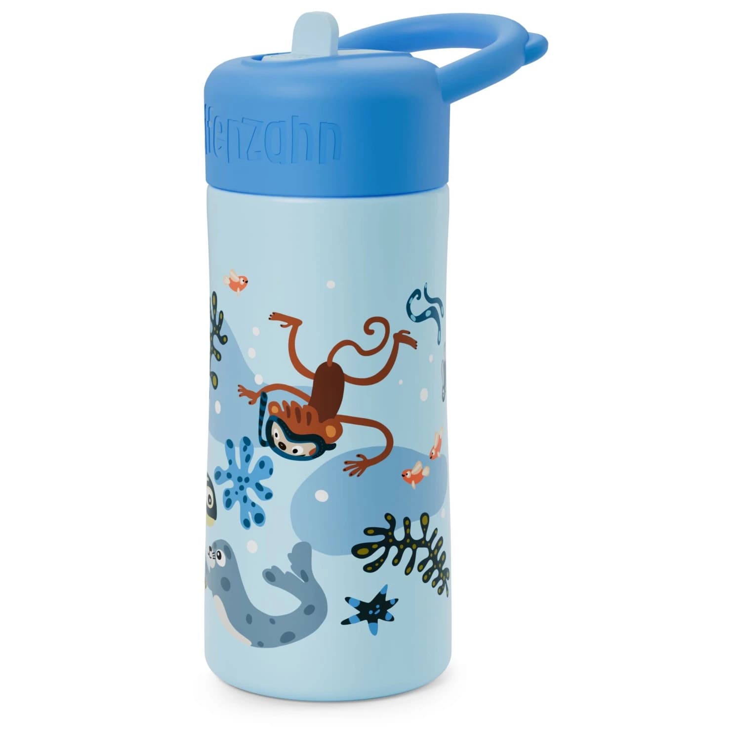 Детска бутилка за вода Affenzahn Kid's Edelstahl Trinkflasche Water bottle - Unendliche Unterwasserwelt