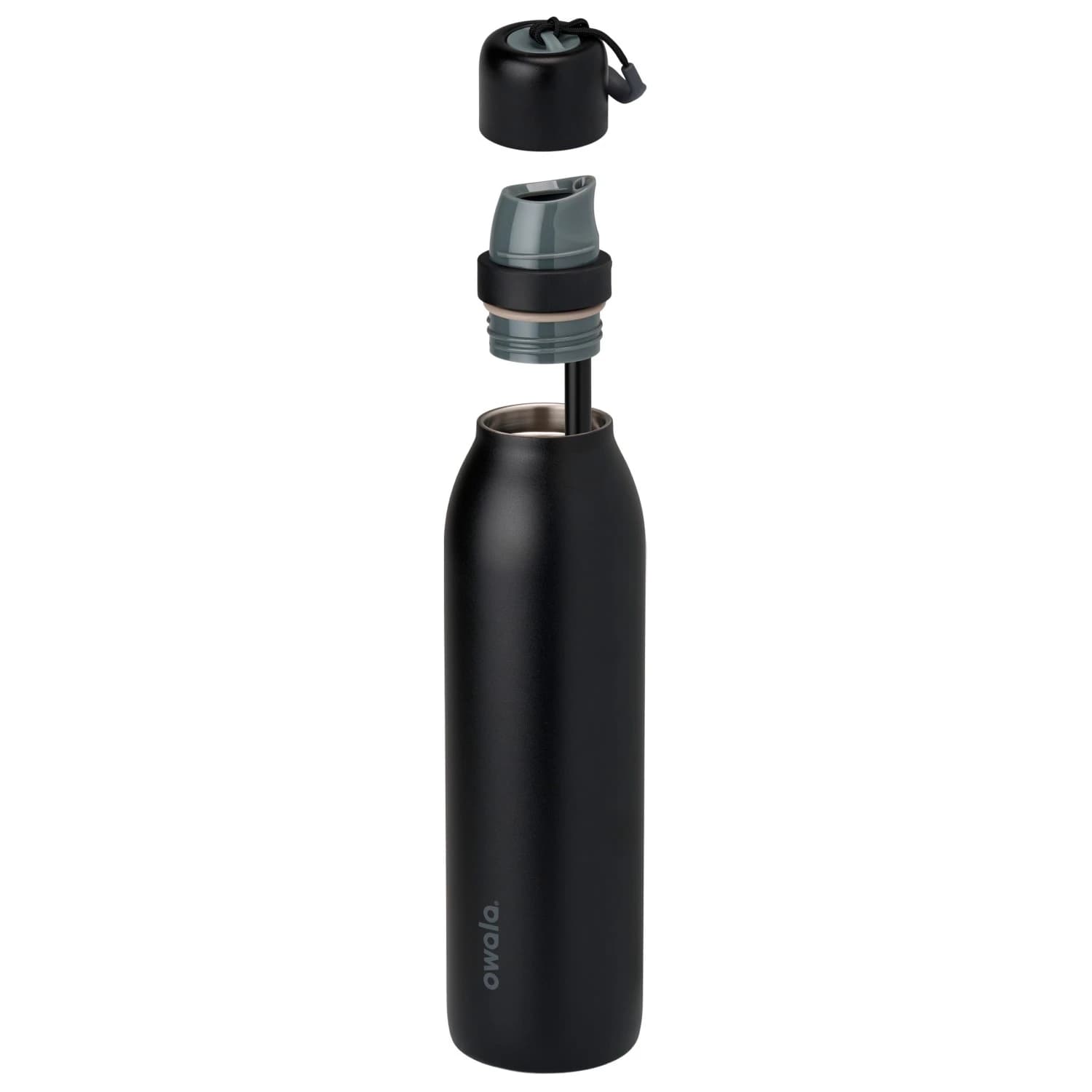 Термо бутилка Owala Freesip Twist 530 ml Insulated bottle - Very, Very Dark