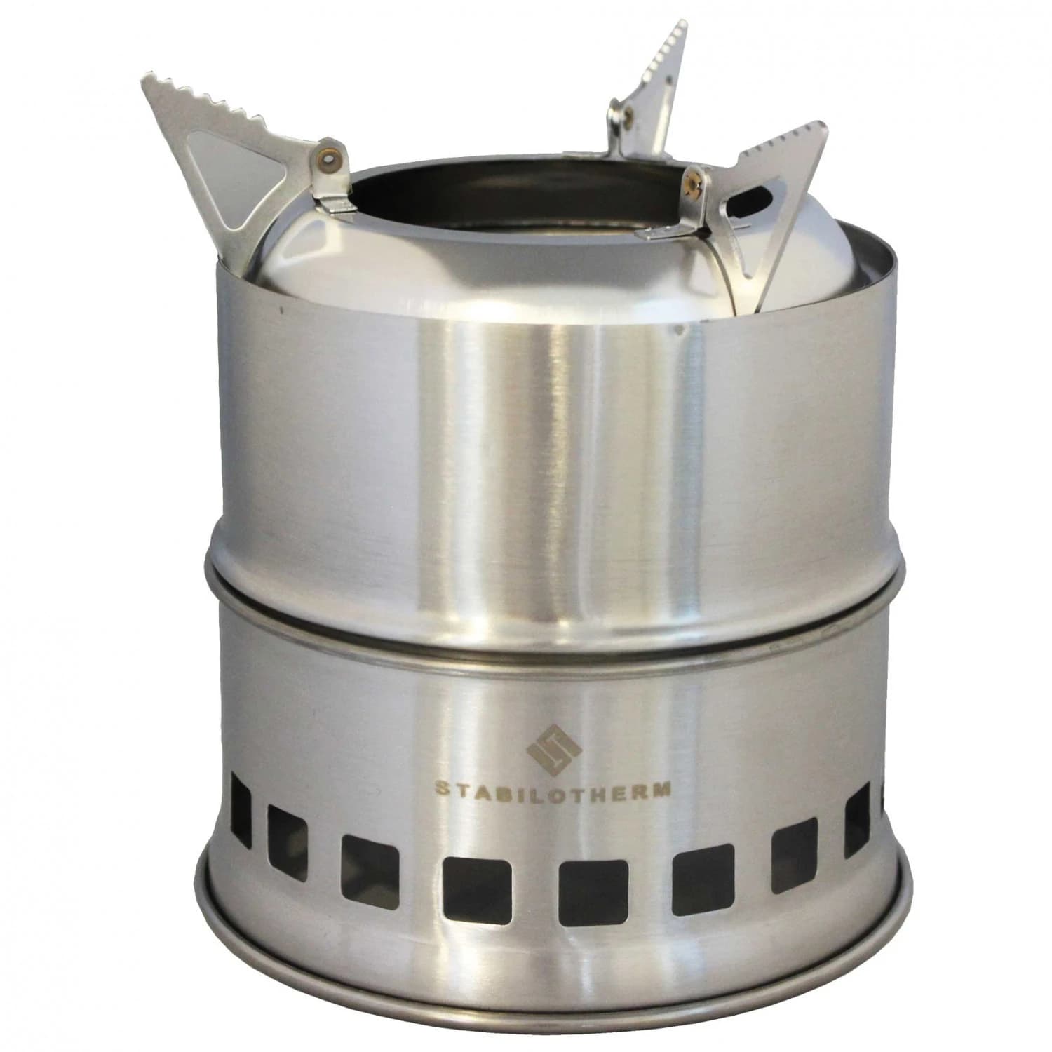 Котлон на твърдо гориво Stabilotherm Wood Stove Stack Solid fuel stoves - Silver
