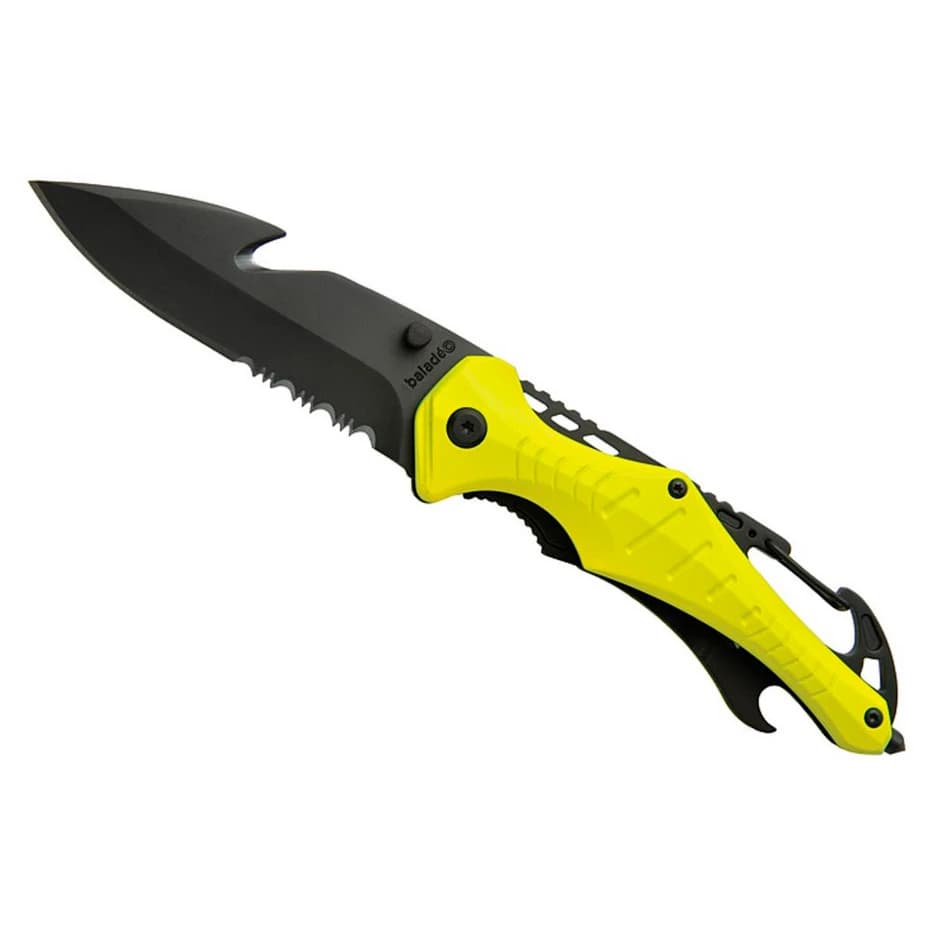 Нож Baladéo Rettungsmesser Emergency Knife - Neon Yellow
