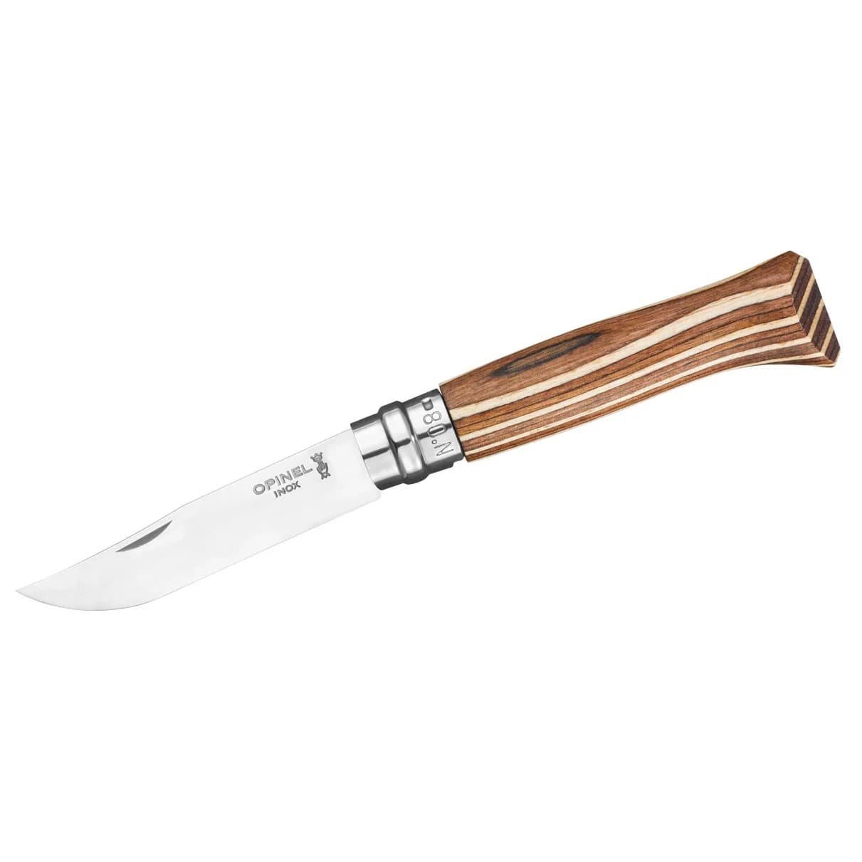 Нож Opinel No 08 Birke Knife - Brown / Birch Laminated