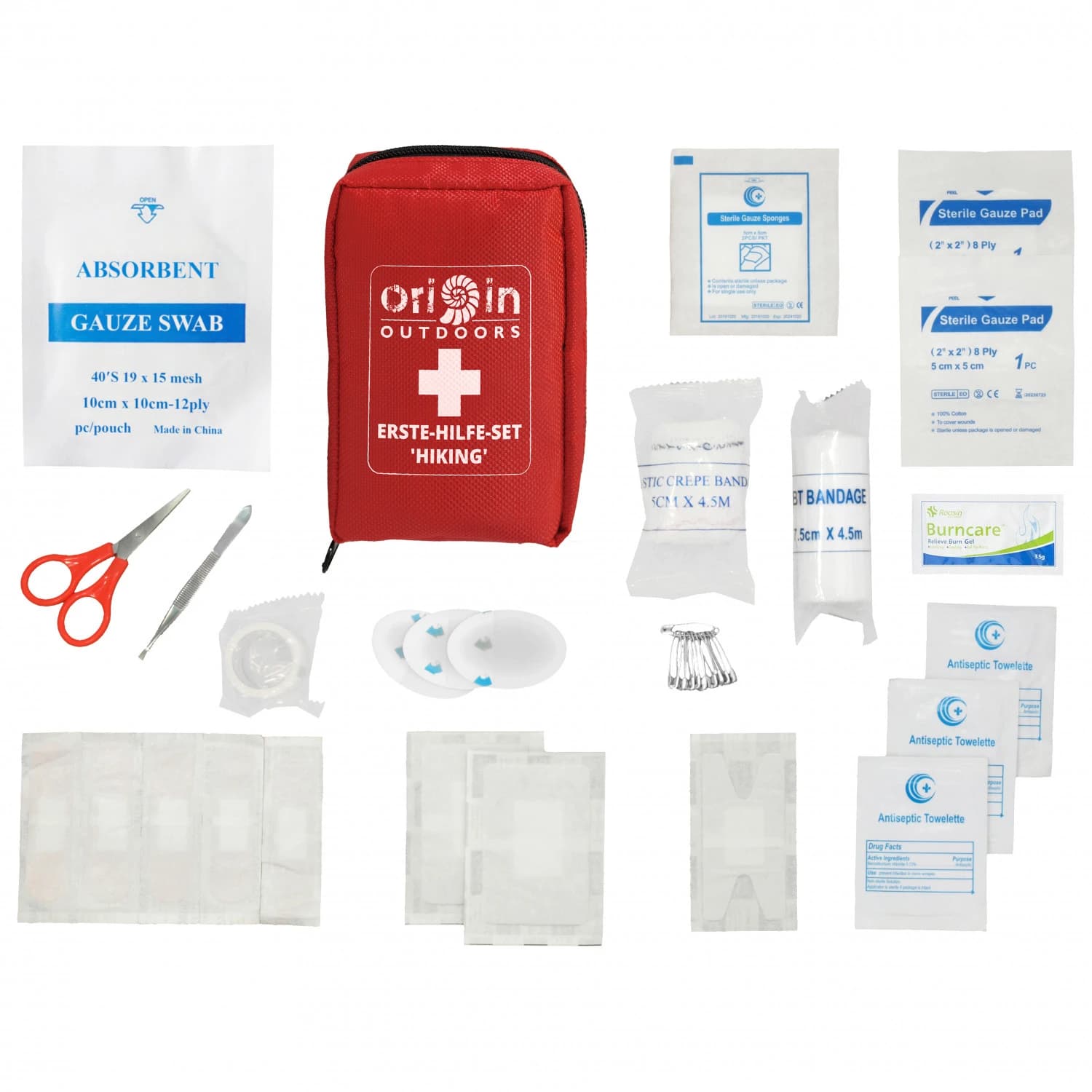 Аптечка (комплект) Origin outdoors Erste-Hilfe-Set Hiking First aid kit - Red