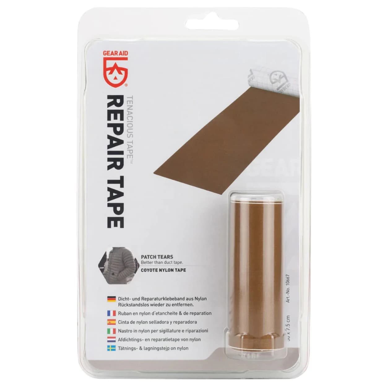Поддръжка на екипировка Gearaid Tenacious Tape Reparatur Repair tape - Coyote
