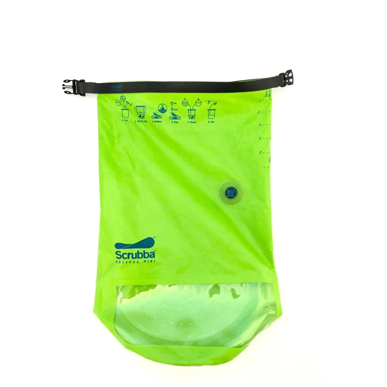 Поддръжка на екипировка Scrubba Reisewaschmaschine Wash Bag Mini - Green
