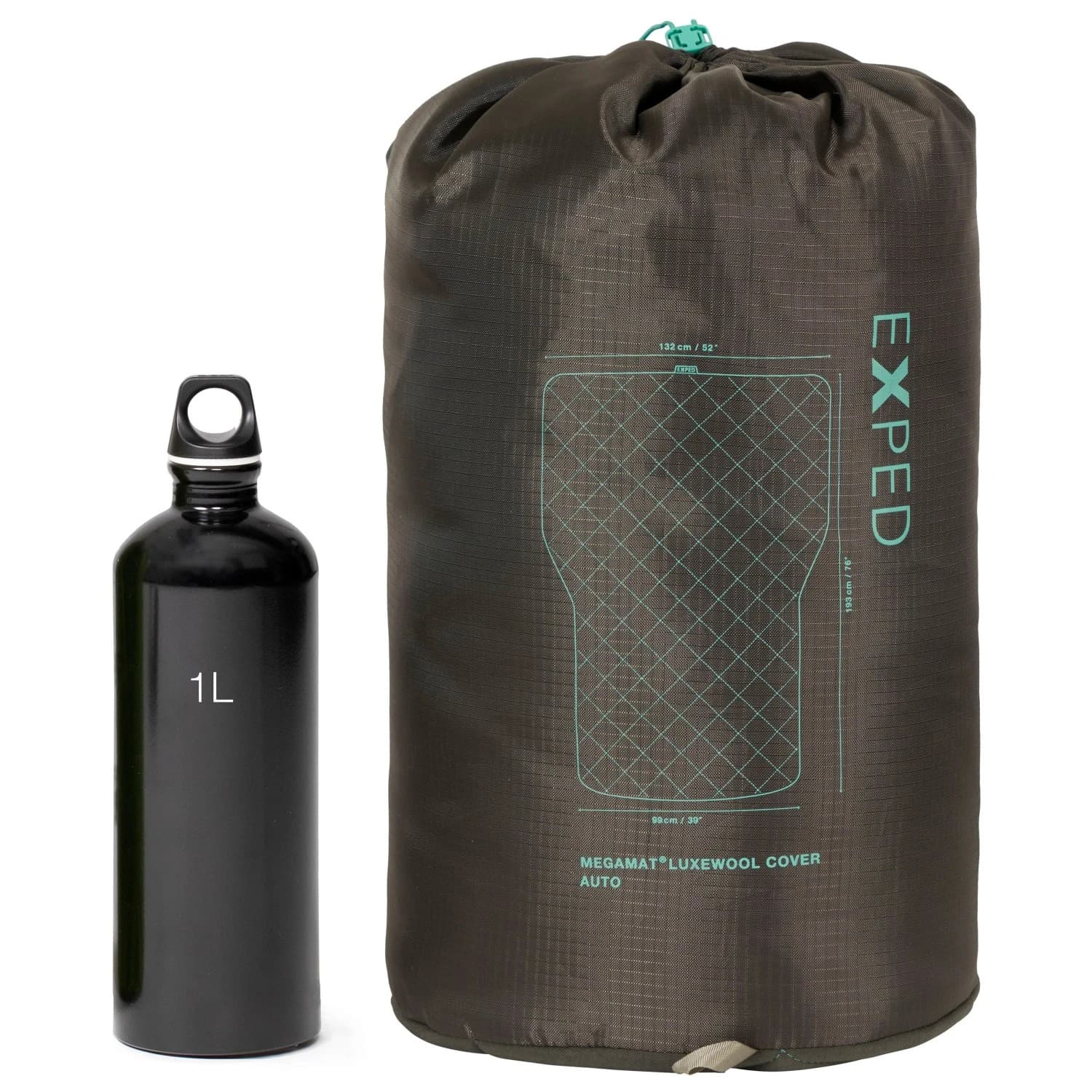 Калъф Exped Megamat Luxewool Cover Auto Sleeping mat - Moraine