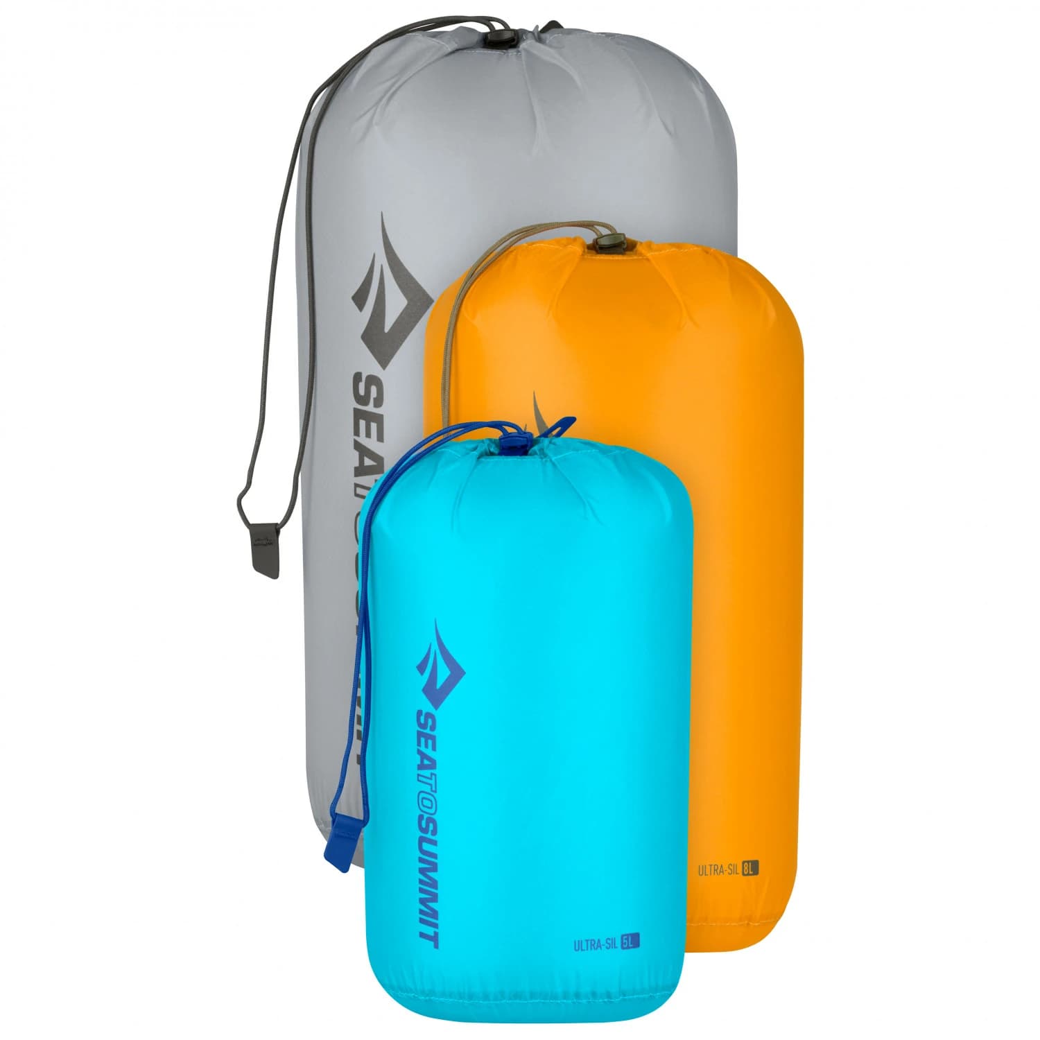 Компресиращ чувал Sea to summit Ultra-Sil Stuff Sack Set Stuff sack - Blue Atoll / Zinnia / High Rise