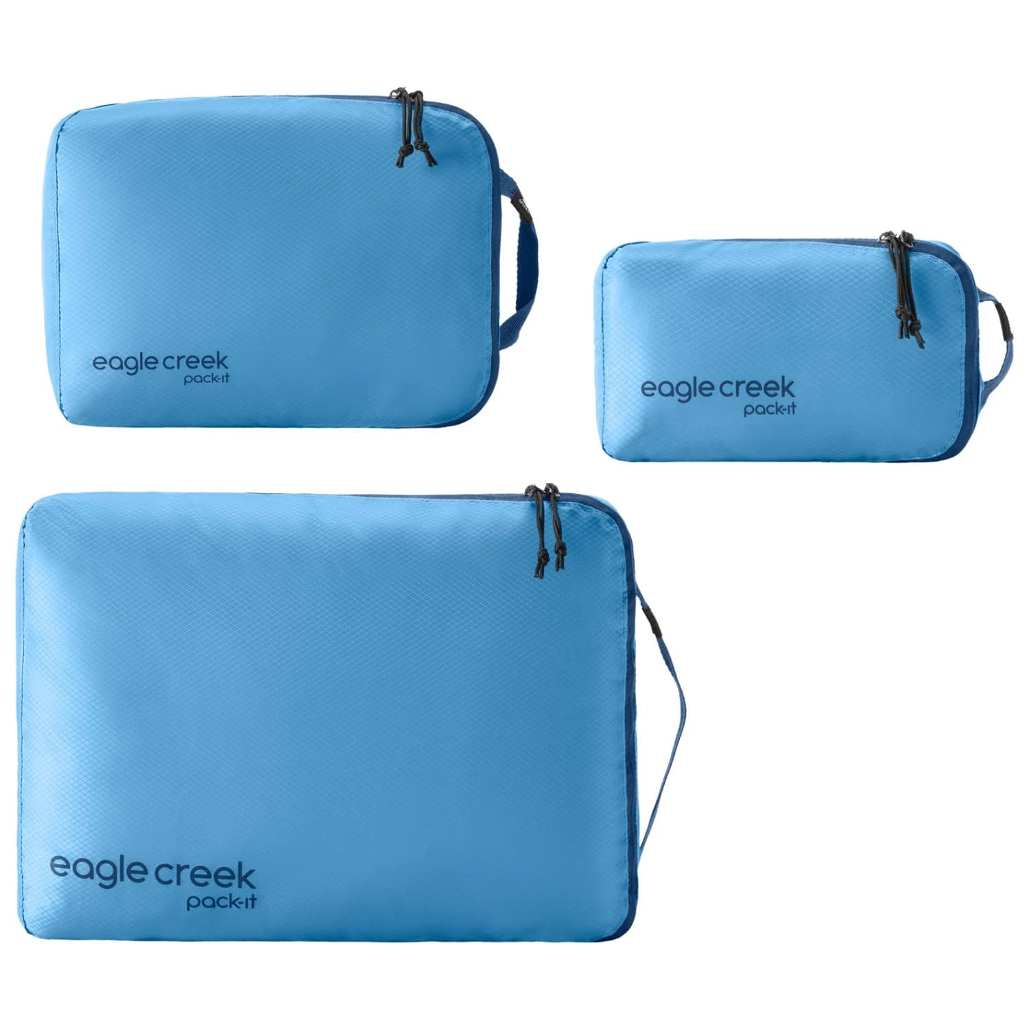 Компресиращ чувал Eagle creek Pack-It Isolate Cube Set Stuff sack - Blue Dawn