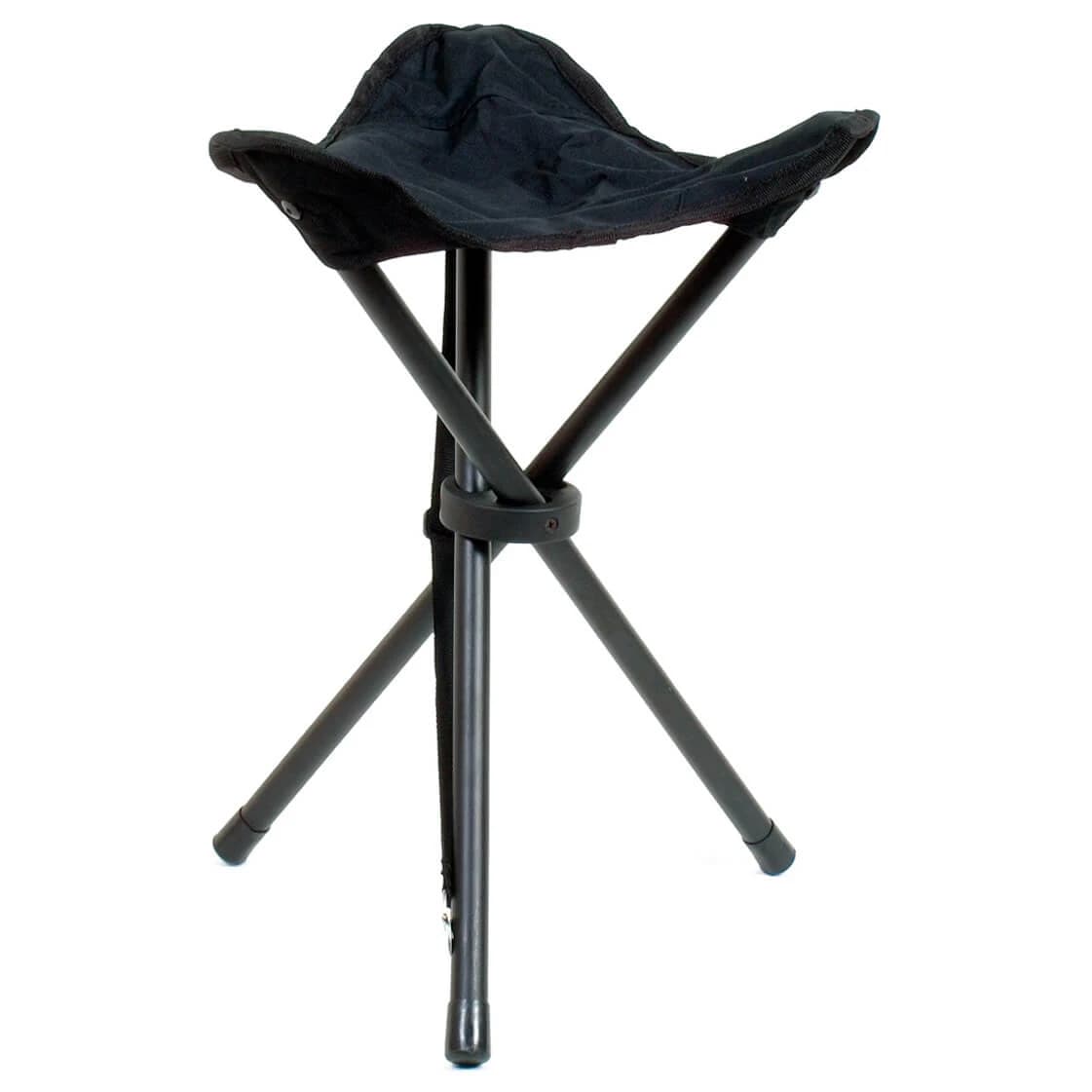 Къмпинг стол Basic nature Travelchair Dreibeinhocker Camping chair - Black