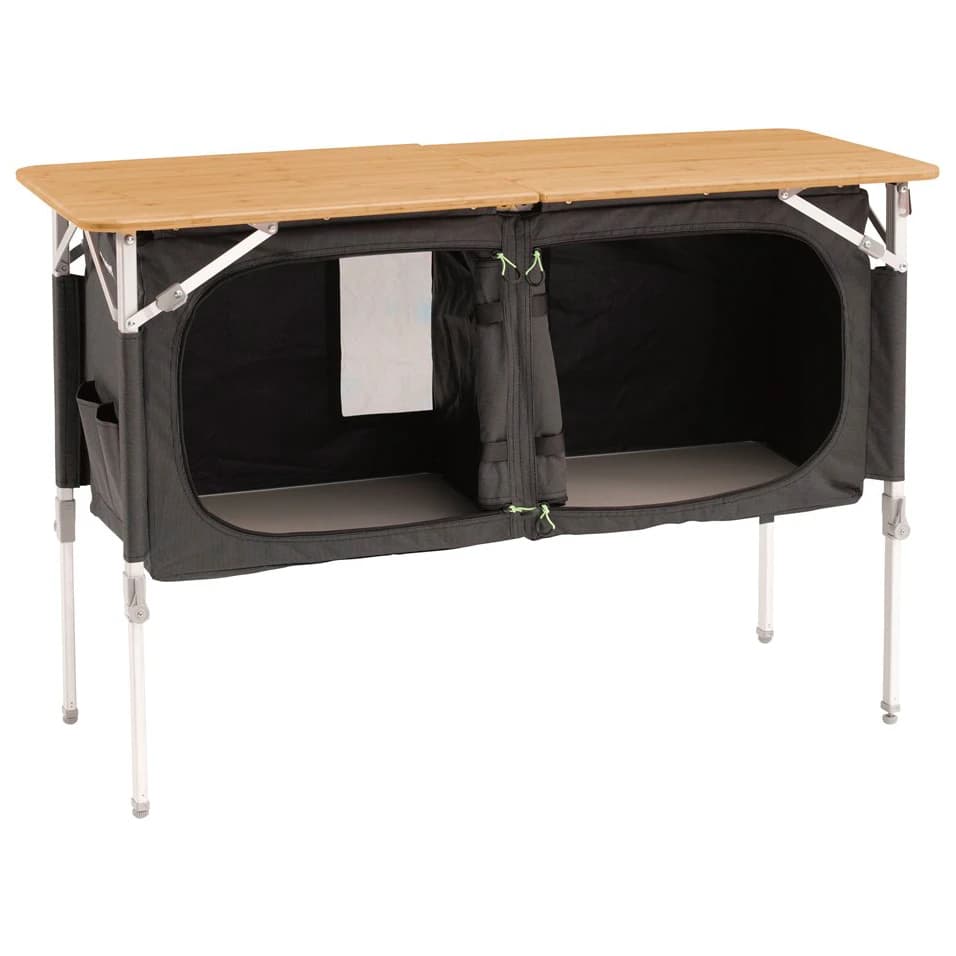 Къмпинг маса Outwell Padres Double Kitchen Table Camping cupboard - Shadow Grey