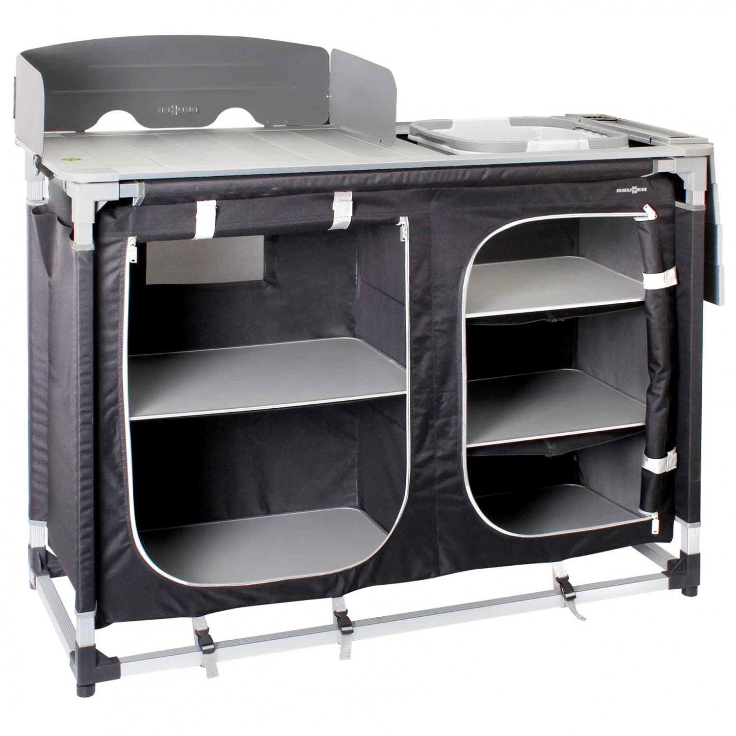 Къмпинг шкаф Brunner Azabache CTW Square HWT Camping cupboard - Black / Gray