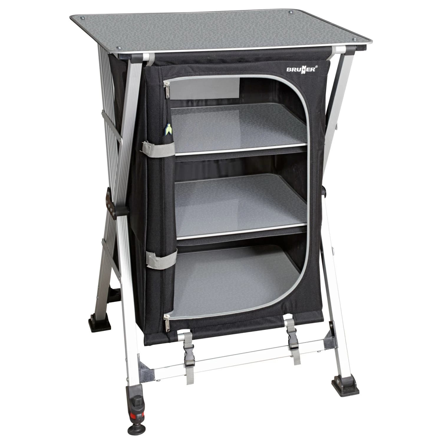 Къмпинг шкаф Brunner Azabache LS Cross Square Camping cupboard - Black / Alu