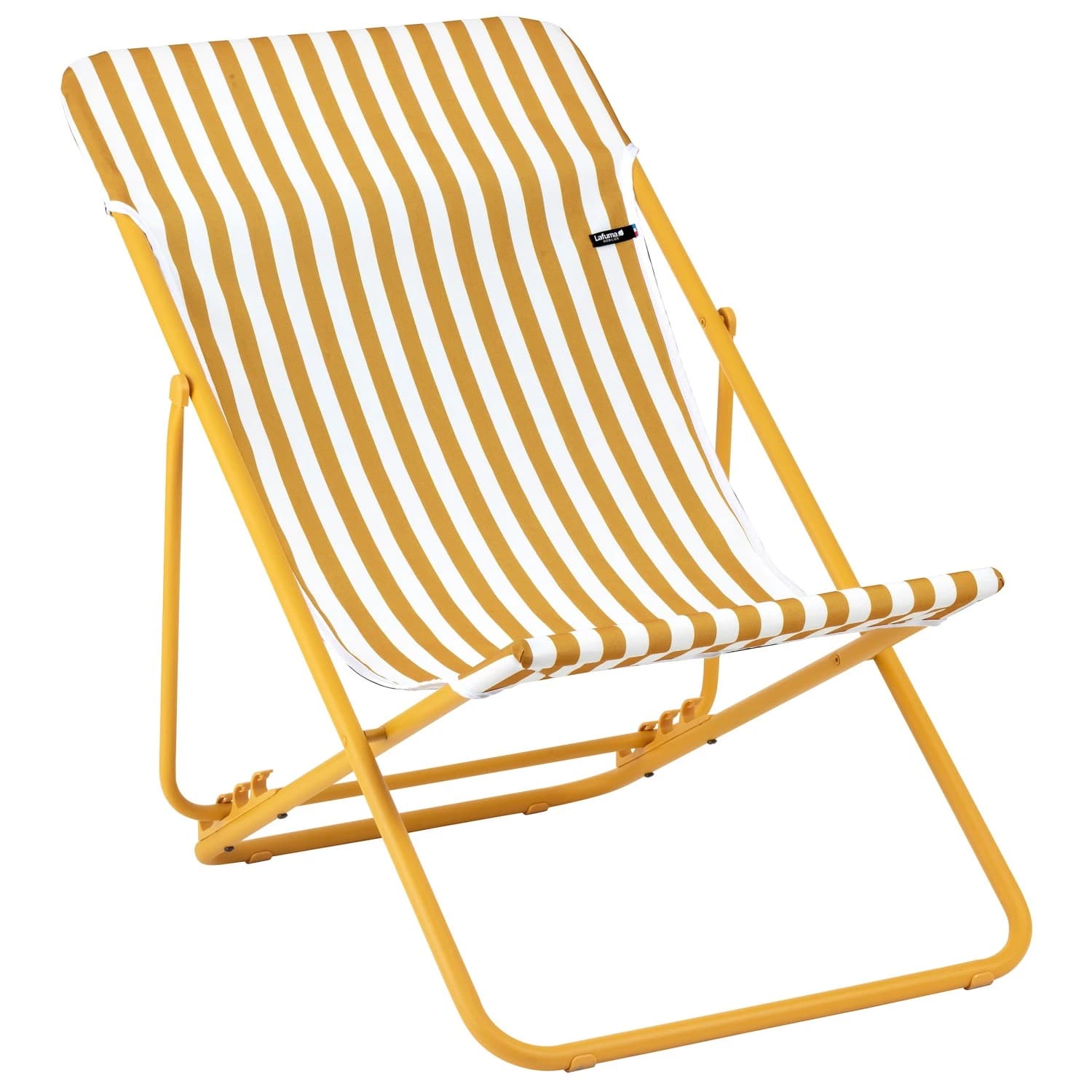 Къмпинг стол Lafuma mobilier Maxi Transat Airlon + Camping chair - Rayure Miel / Miel