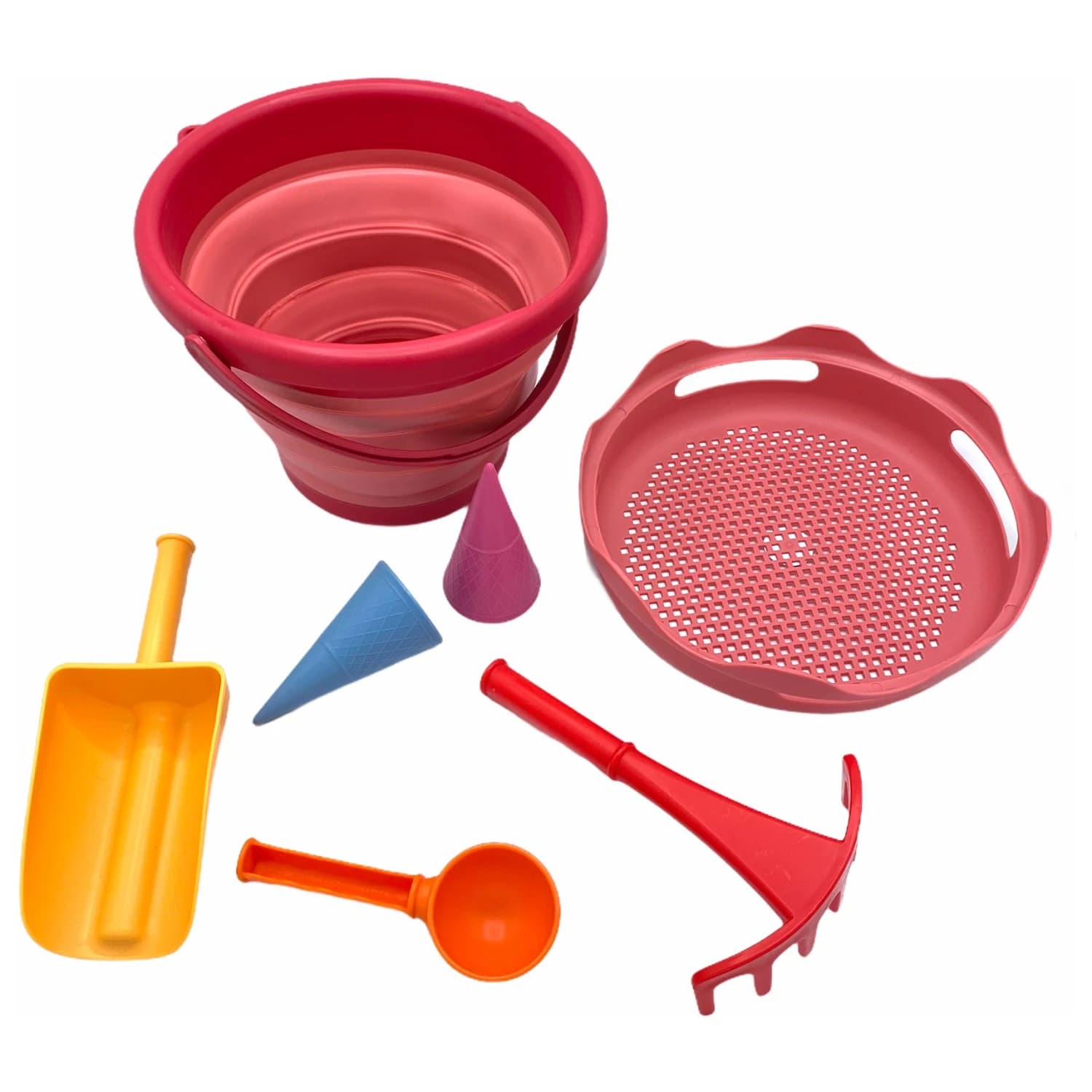 Игра за плажа Schildkröt fun sports 7in1 Sandspielzeug Set Beach toy - Red