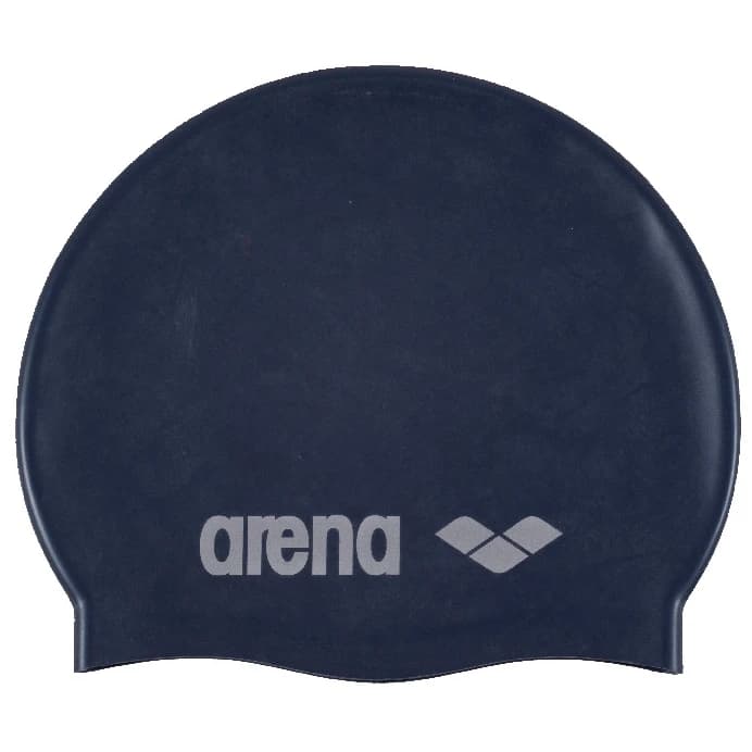 Детска шапка за плуване Arena Kid's Classic Silicone Swim cap - Denim / Silver