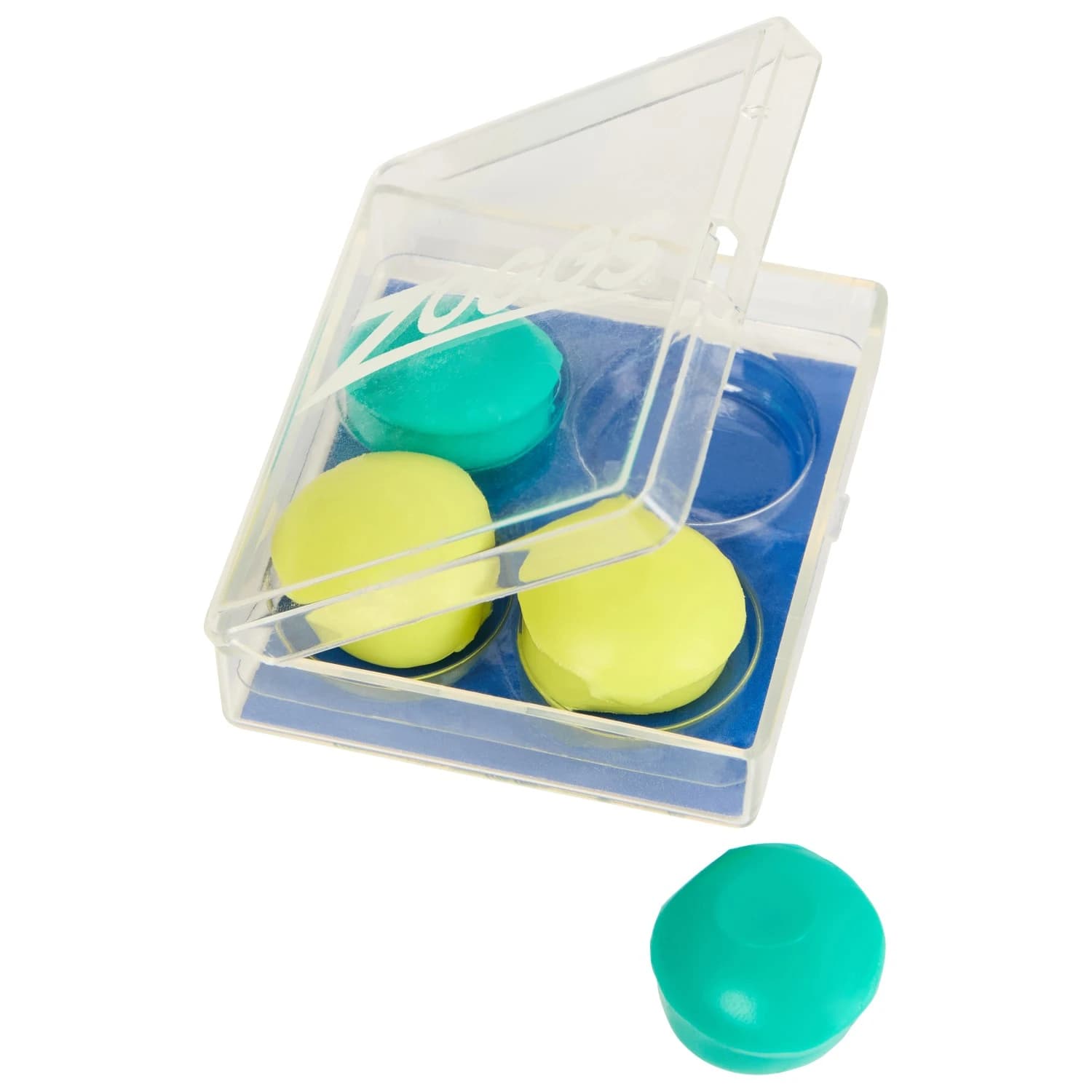 Тапи за уши Zoggs Silicone Ear Plugs Earplugs - Turquoise / Yellow