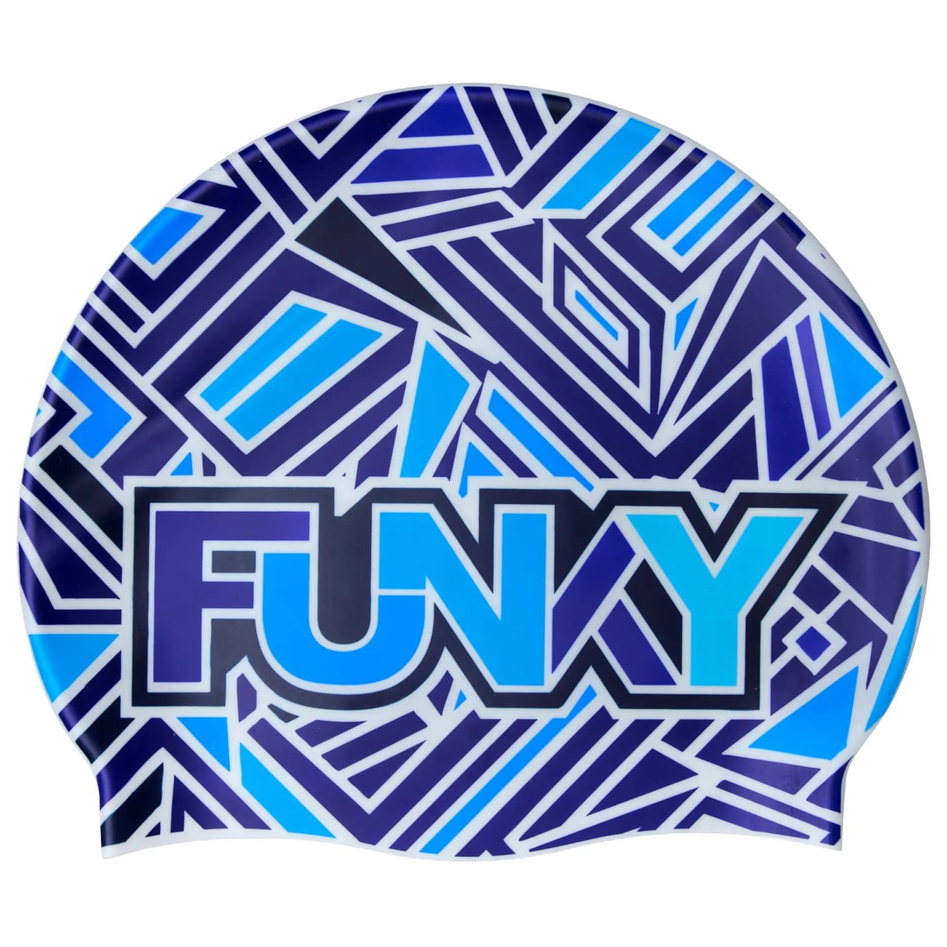 Шапка за плуване Funky trunks Silicone Swimming Cap Swim cap - Blue Bits