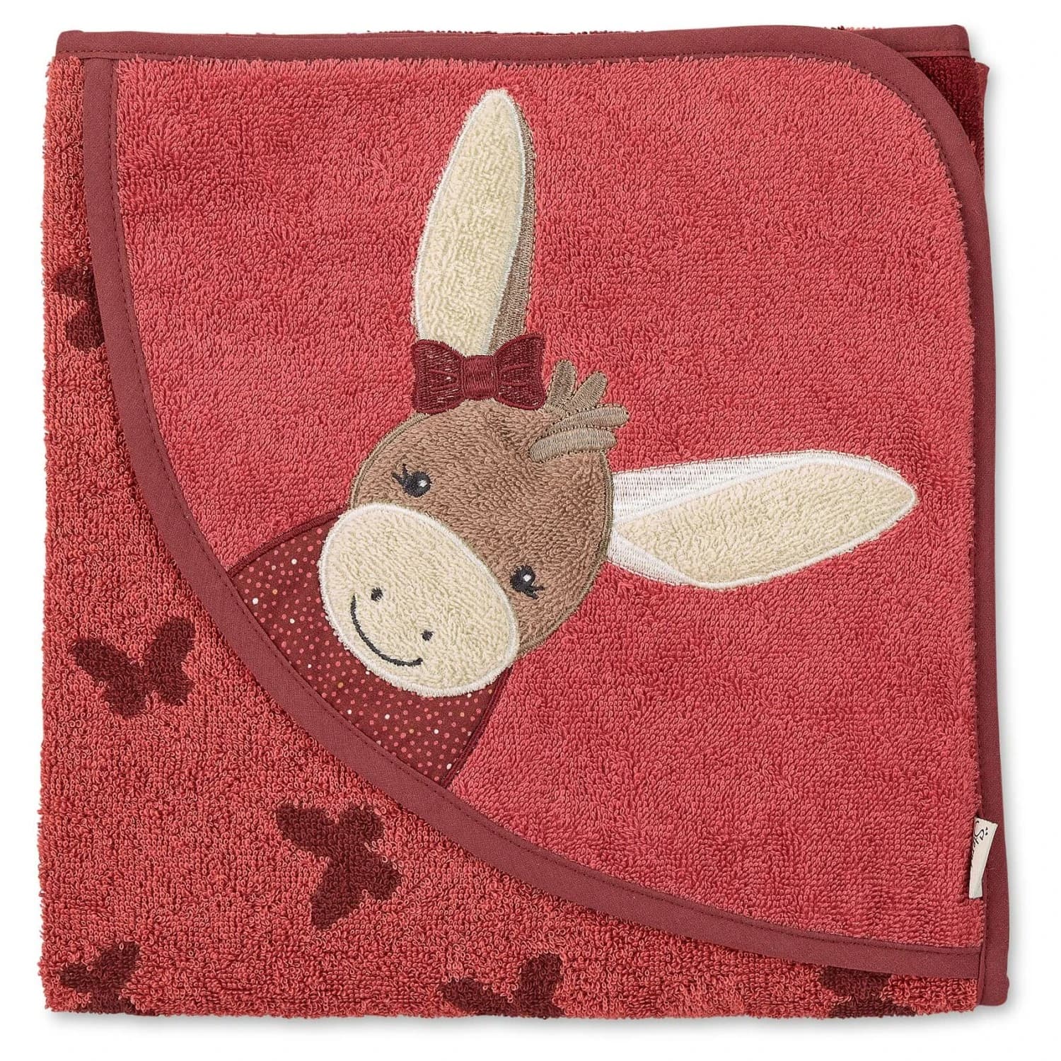 Детска плажна кърпа Sterntaler Kid's Kapuzenbadetuch Beach towel - Mattrot / Emmily I
