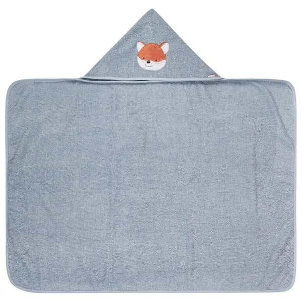Детска плажна кърпа Sterntaler Kid's Kapuzenbadetuch Rechteckig Beach towel - Graublau / Filou