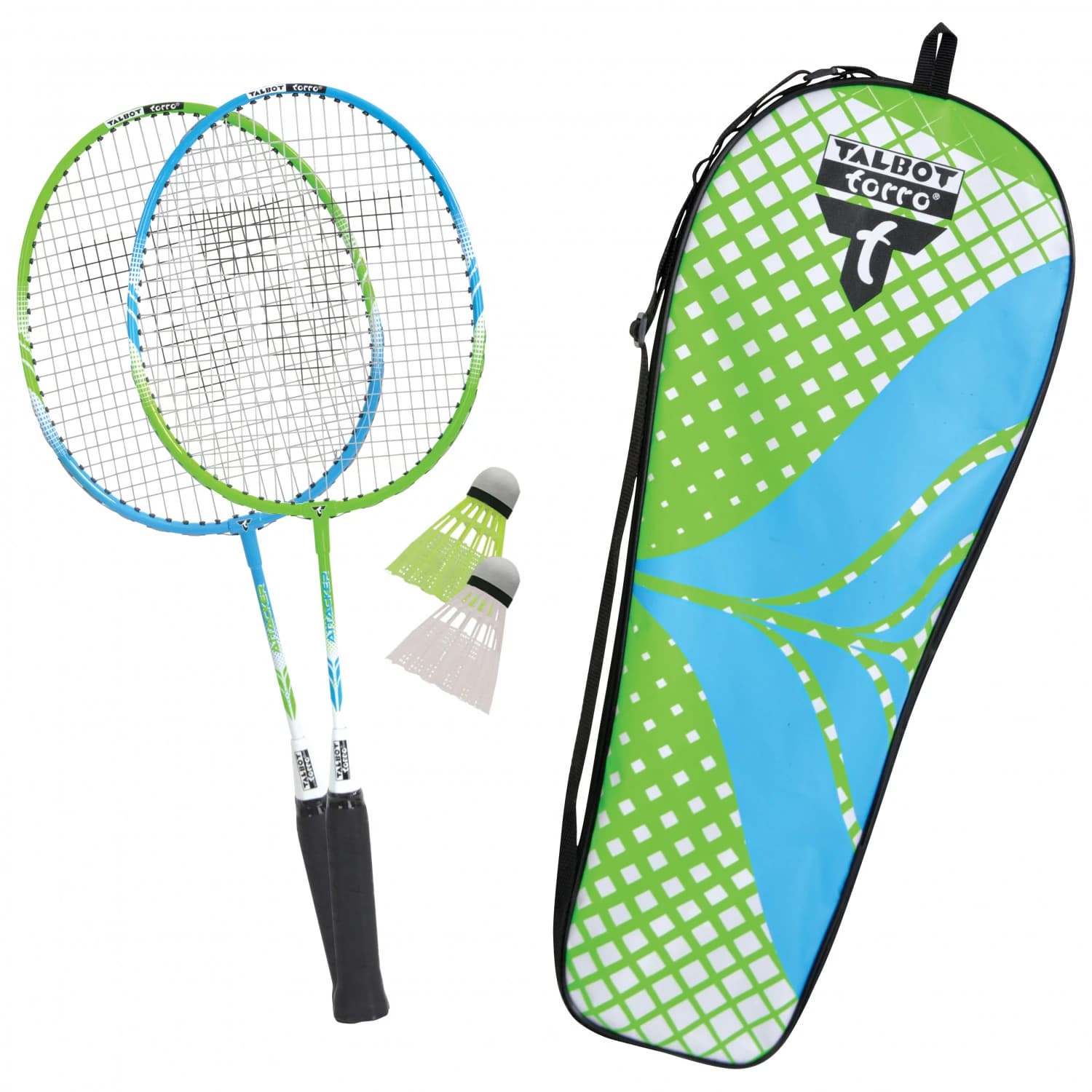 Комплект за игра Talbot torro Badminton Set Attacker Junior Beach toy - Yellow / Blue