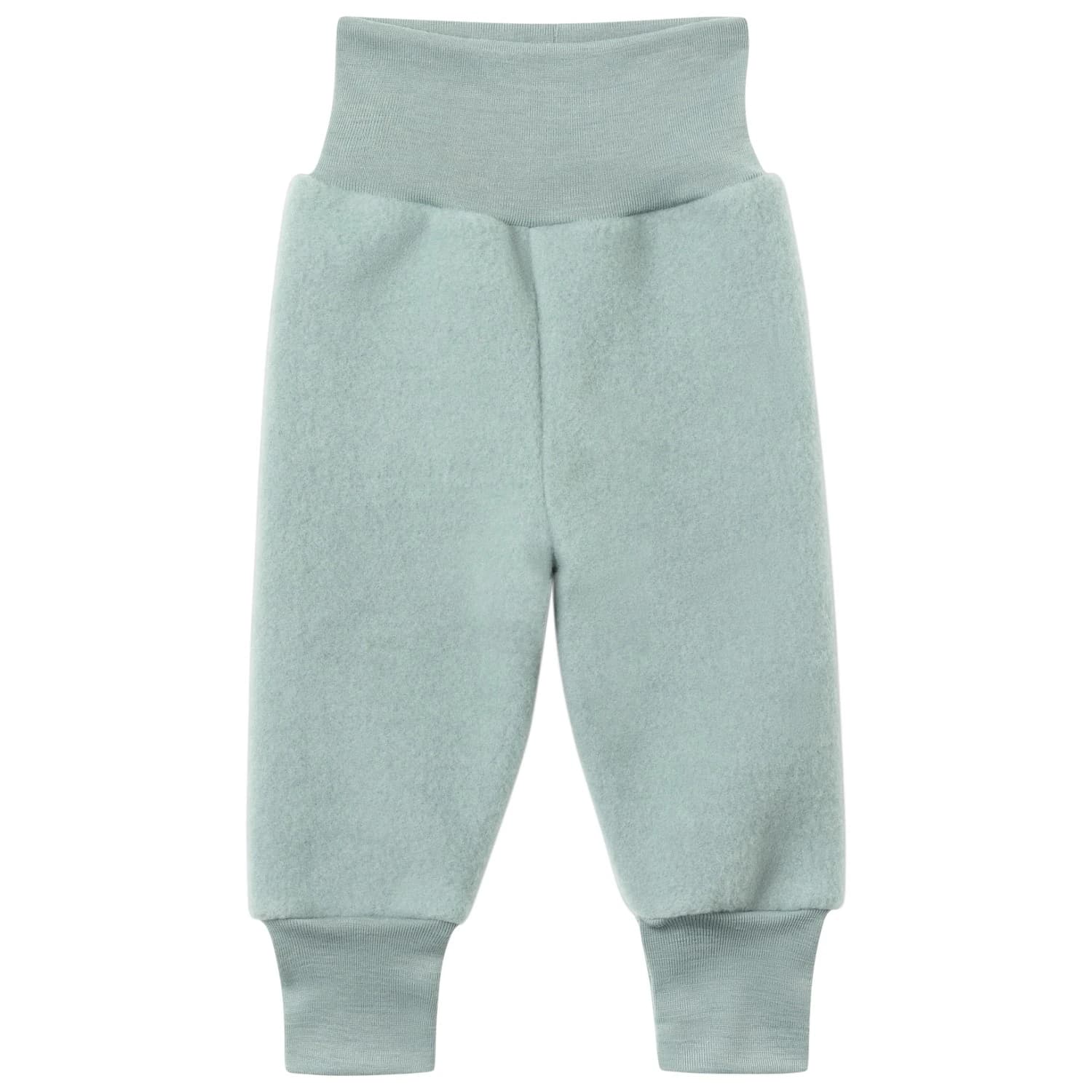 Поларен панталон Engel Baby Trousers with Navel Waistband Fleece trousers - Bergblau Melange